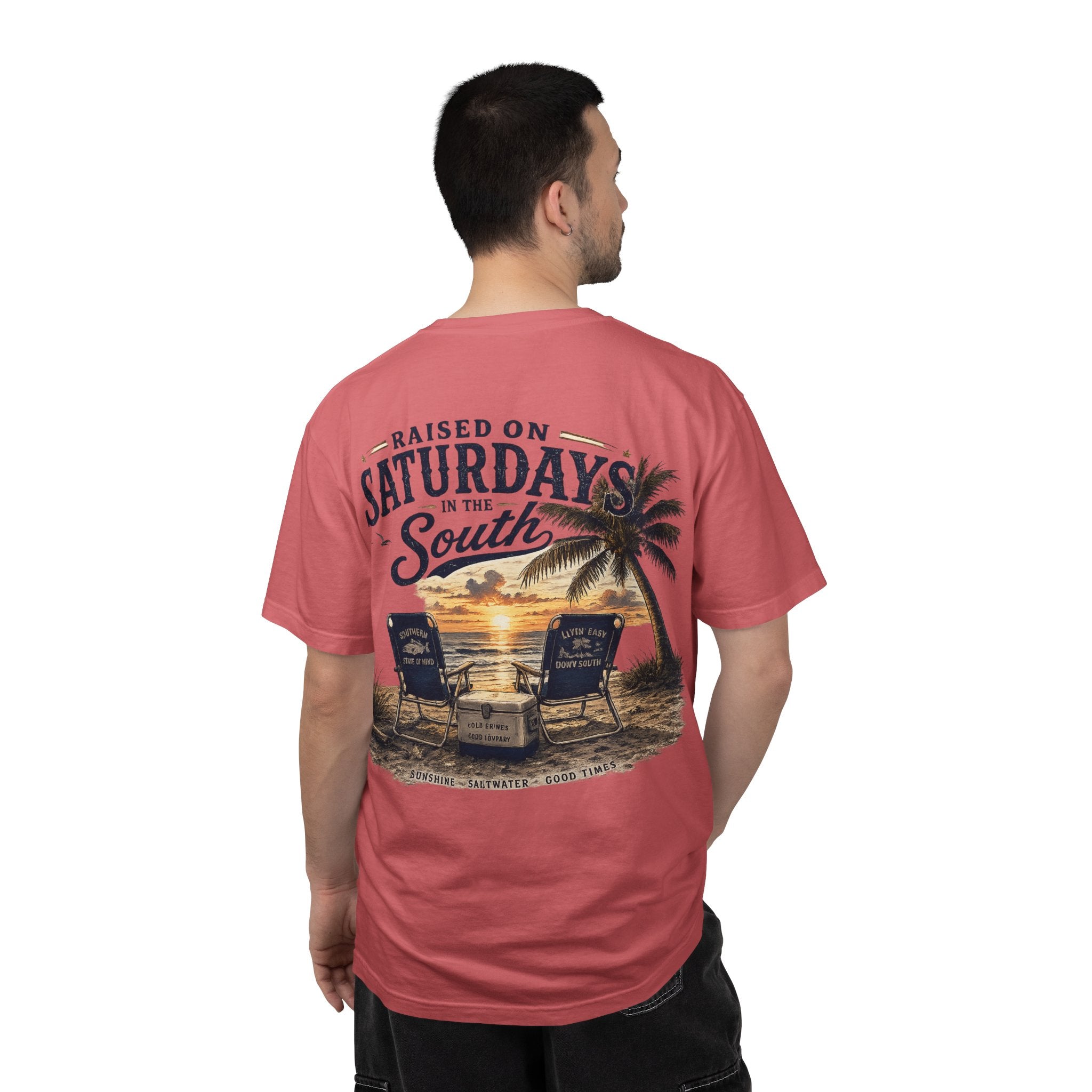 Raised On Saturdays In The South T-Shirt — Beachin It On Summer Saturdays