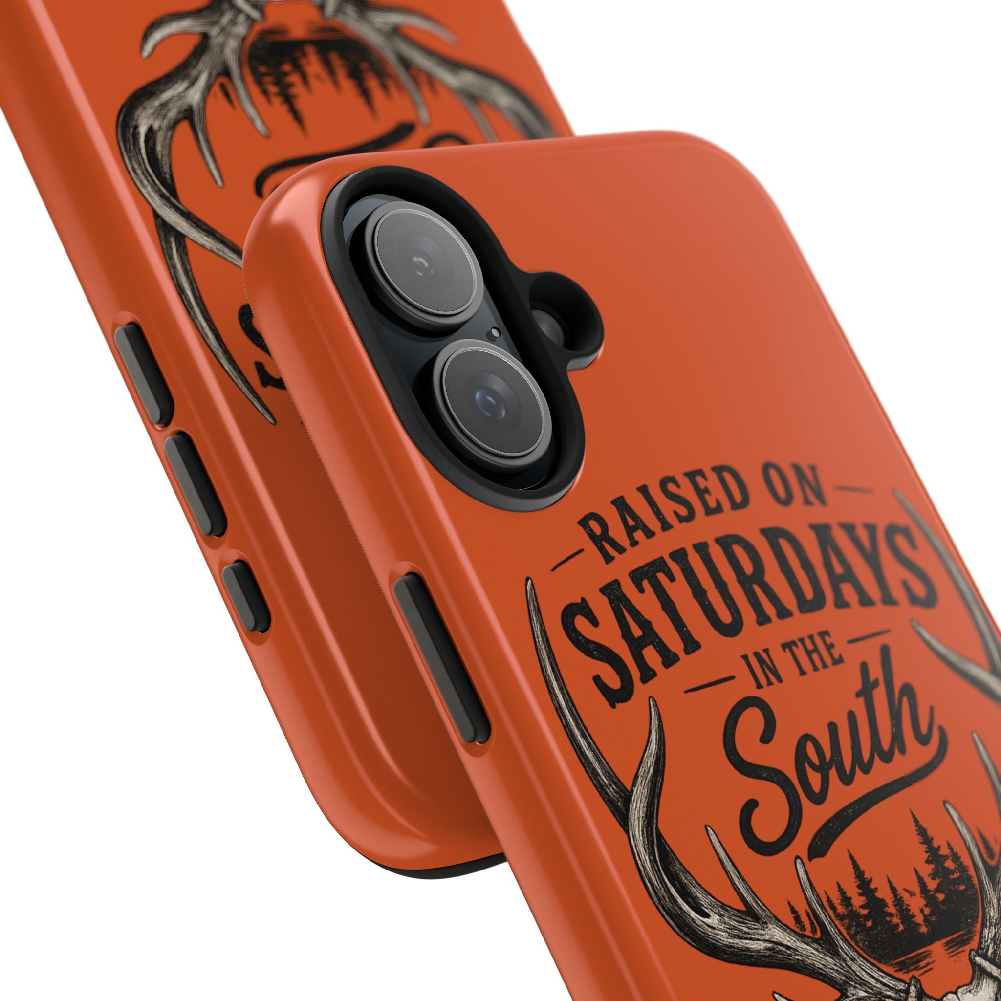 Raised On Saturdays In The South Phone Case-Spread Runs Deep In The Woods-(orange)