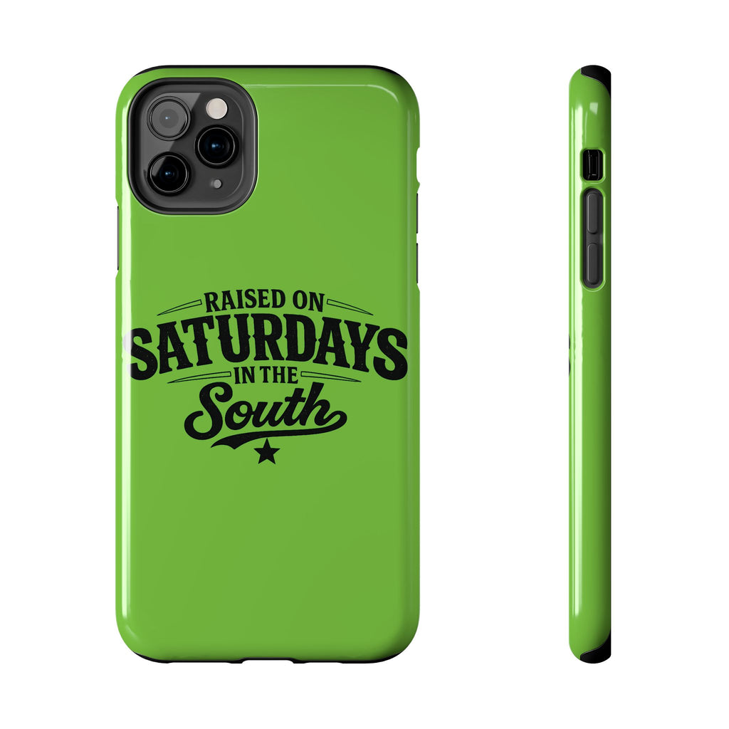 Raised On Saturdays In The South Phone Case-(green)