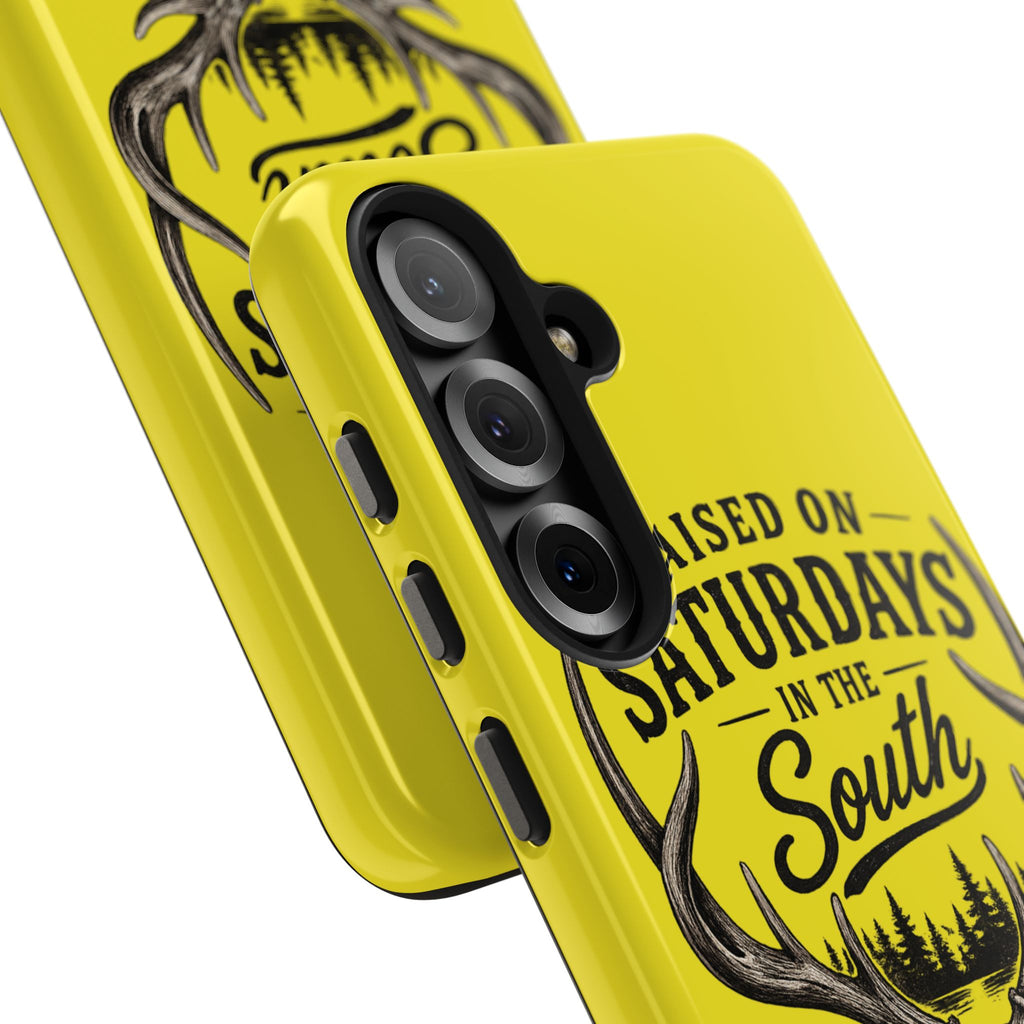 Raised On Saturdays In The South Phone Case-Spread Runs Deep In The Woods-(yellow)