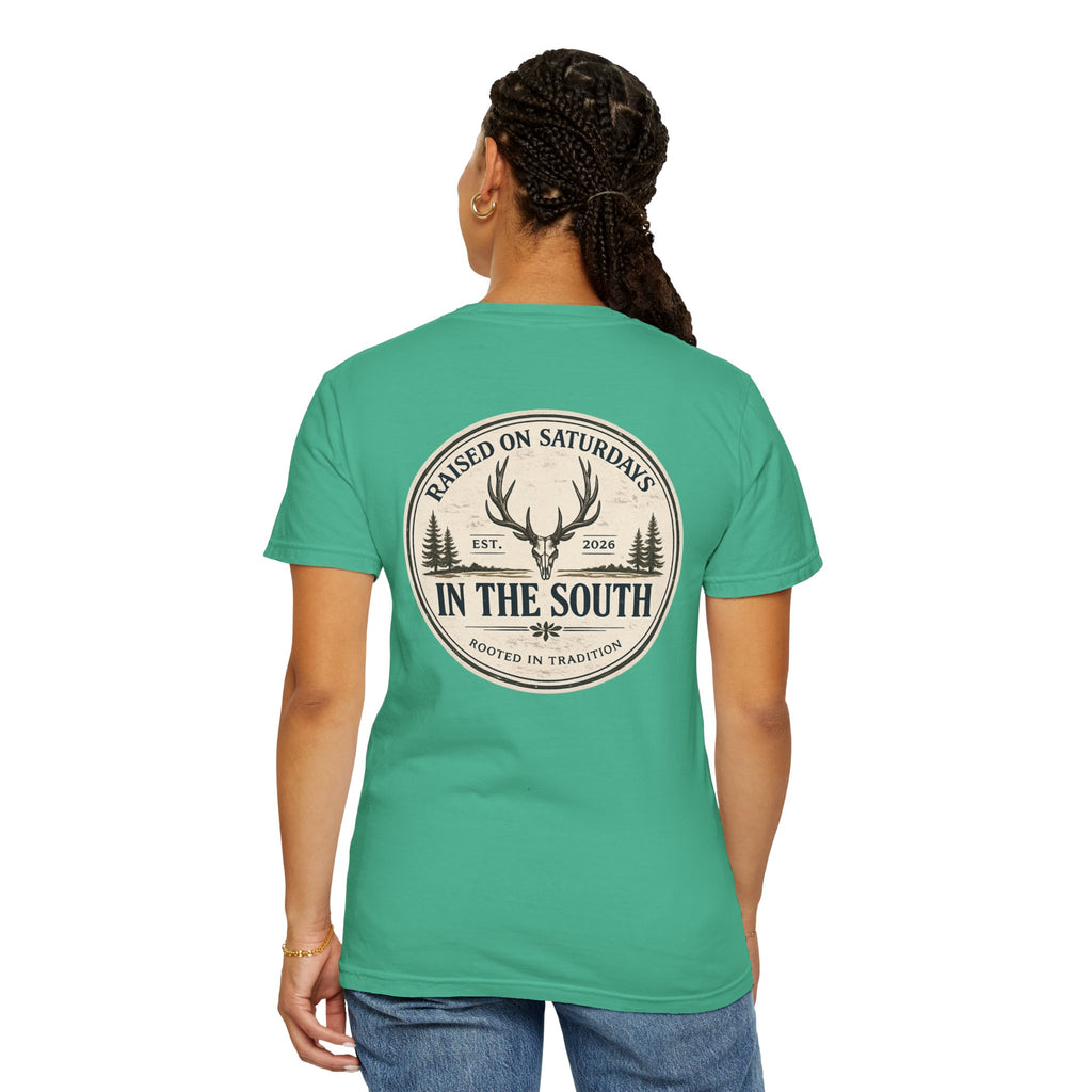Raised On Saturdays In The South Classic T-Shirt — Deer Season