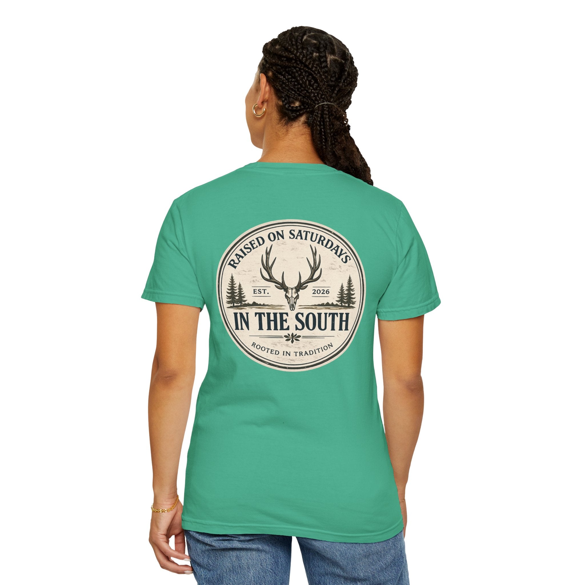 Raised On Saturdays In The South Classic T-Shirt — Deer Season