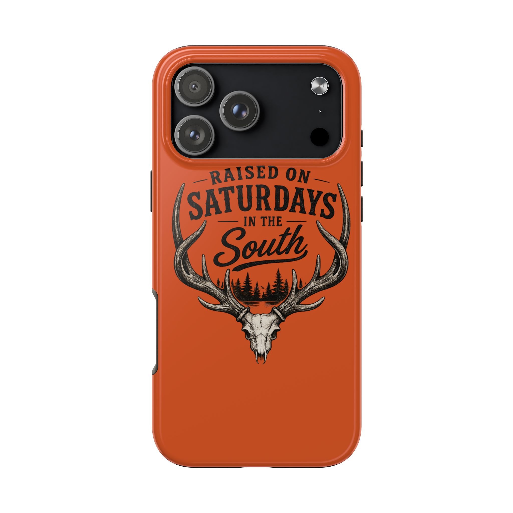 Raised On Saturdays In The South Phone Case-Spread Runs Deep In The Woods-(orange)