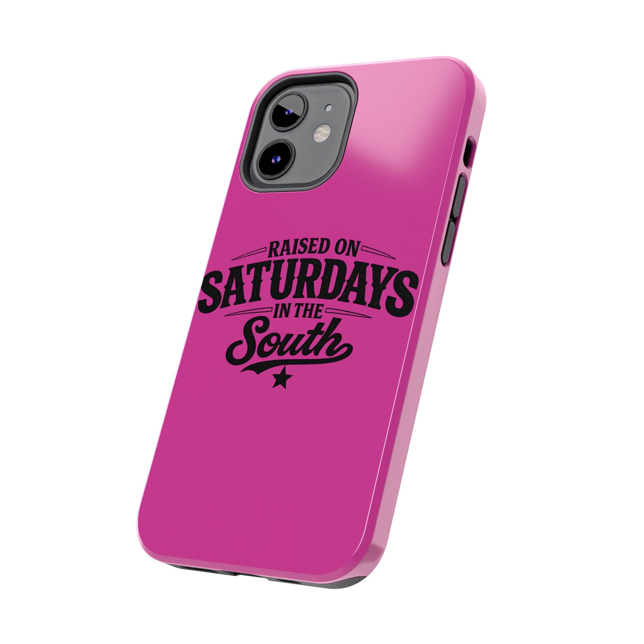 Raised On Saturdays In The South Phone Case-(pink)