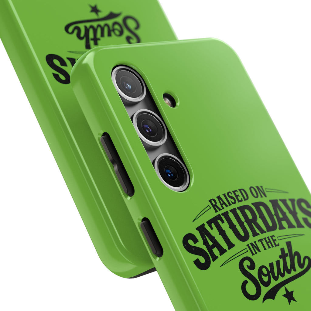 Raised On Saturdays In The South Phone Case-(green)