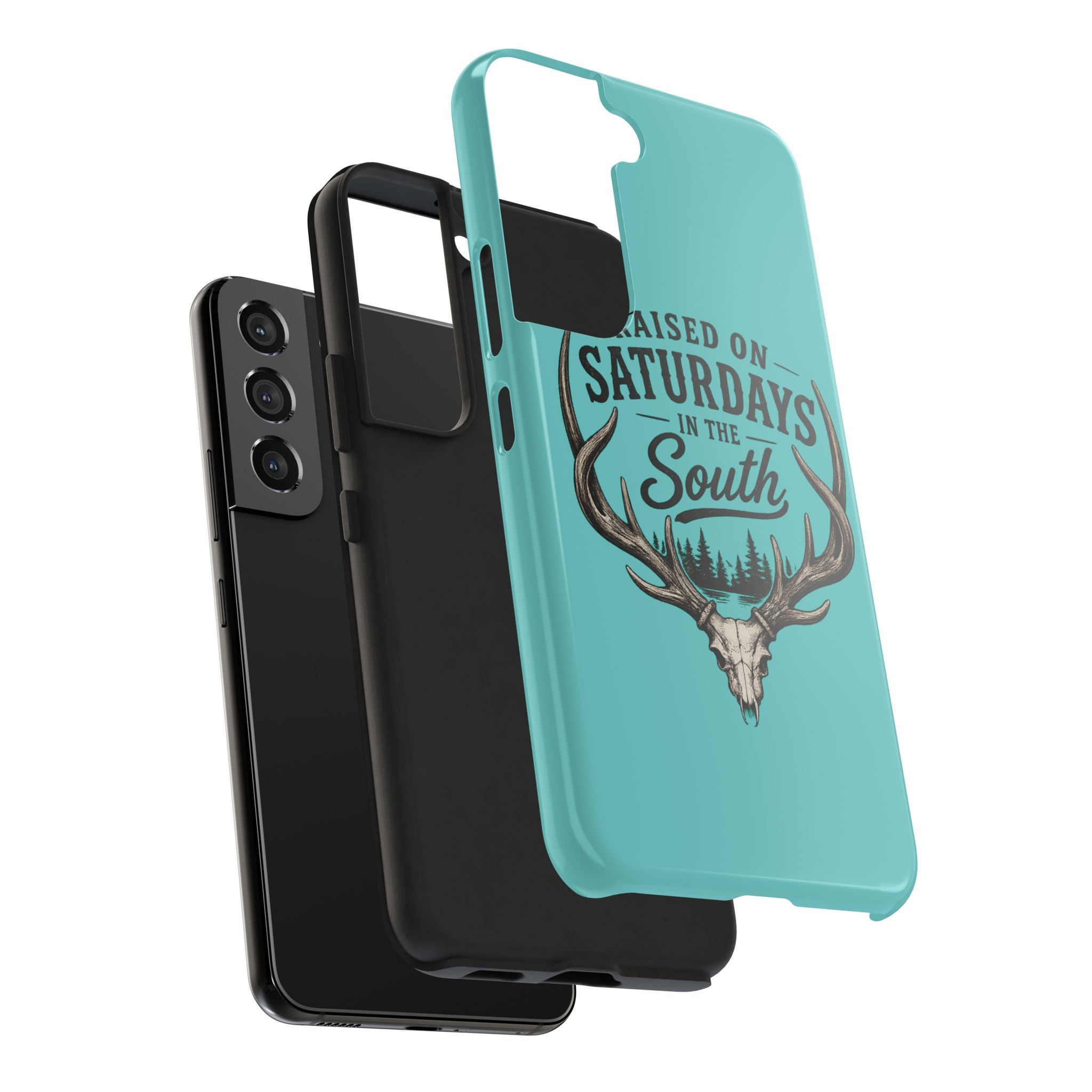 The Spreads Runs Deep In The Woods Phone Case-(blue)