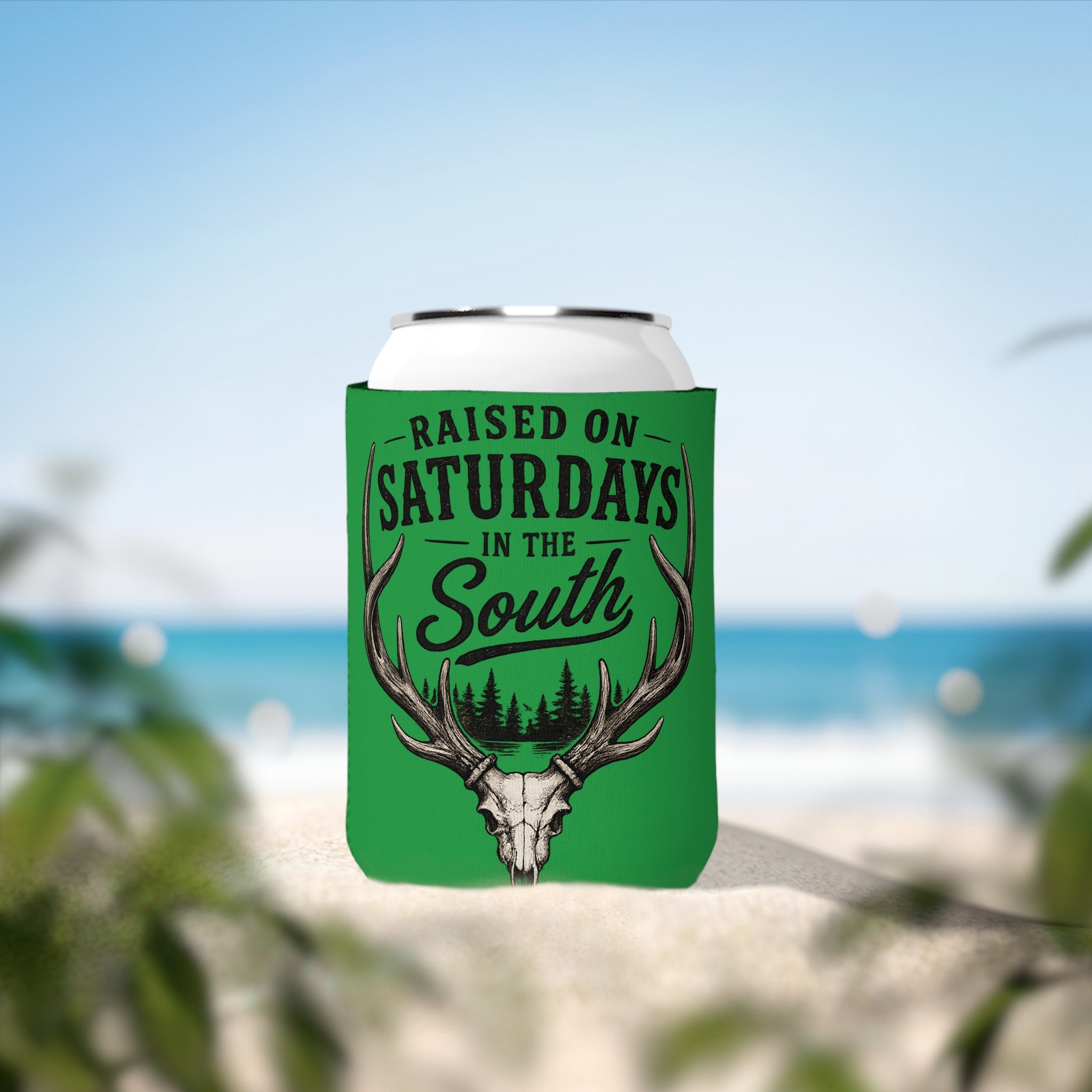 Raised On Saturdays In The South Can Cooler-The Spread Runs Deep In The Woods-(green)