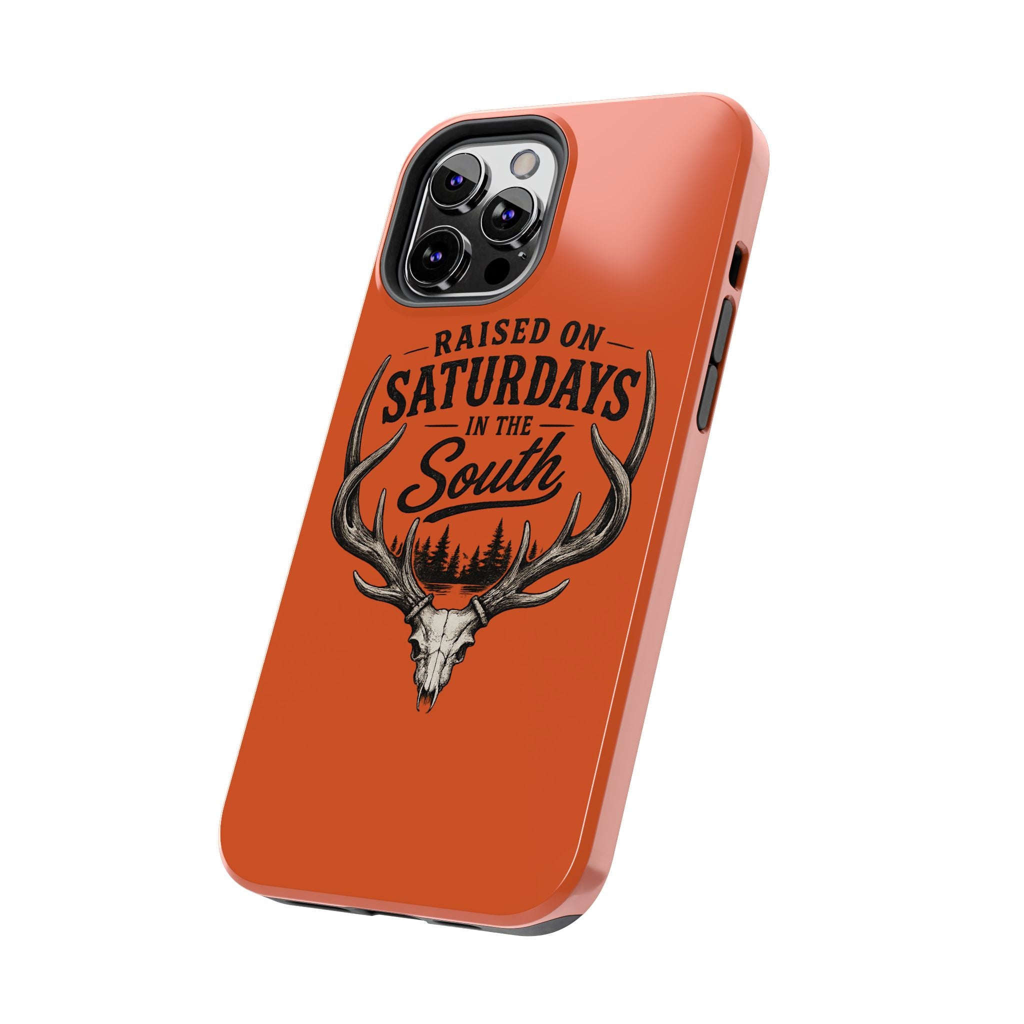 Raised On Saturdays In The South Phone Case-Spread Runs Deep In The Woods-(orange)