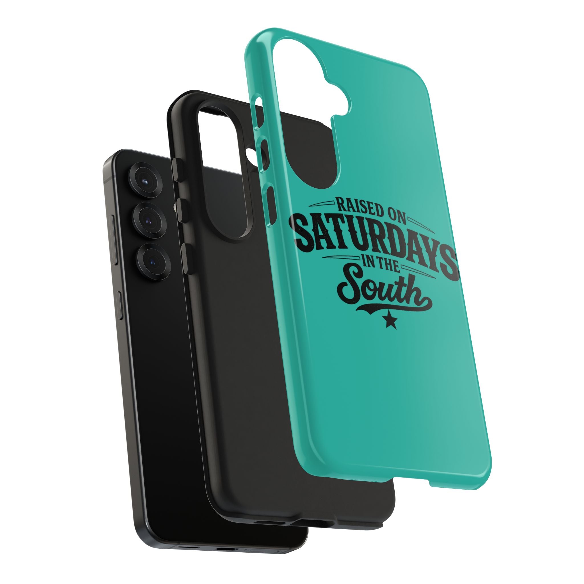Raised On Saturdays In The South Phone Case-(blue)