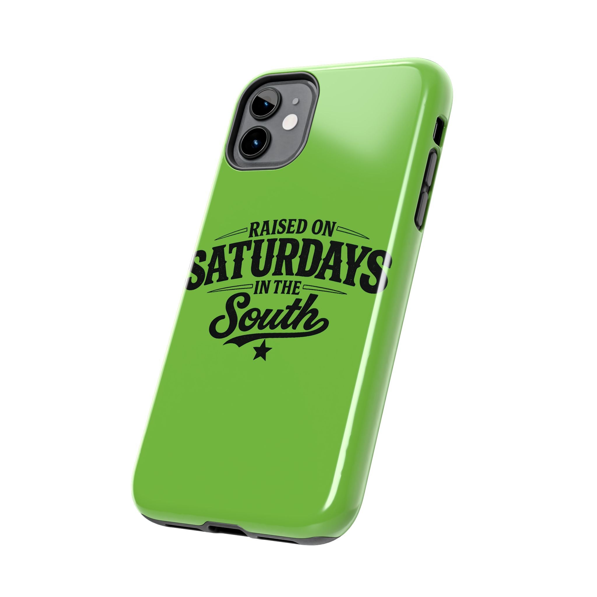 Raised On Saturdays In The South Phone Case-(green)