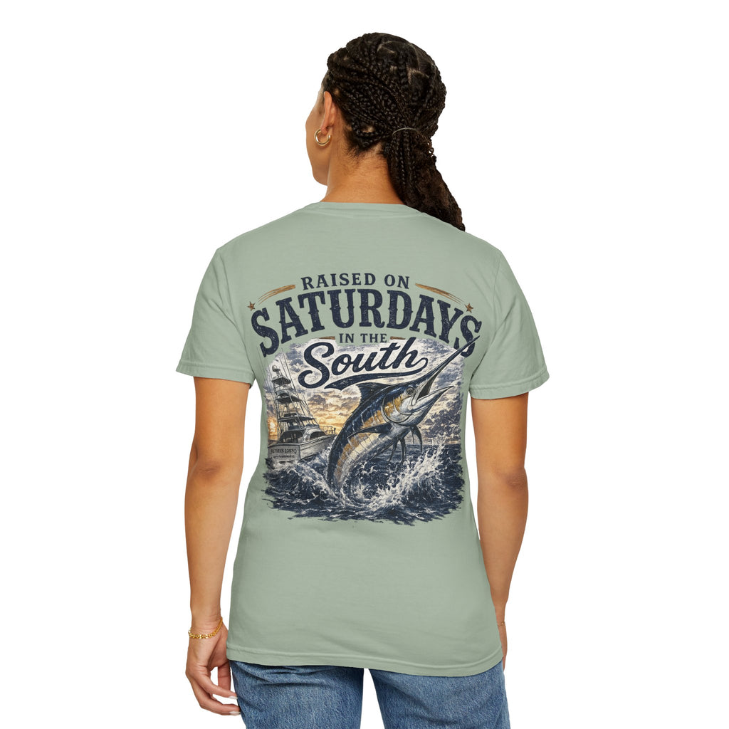 Raised On Saturdays In The South T-Shirt-Deep Sea Saturdays