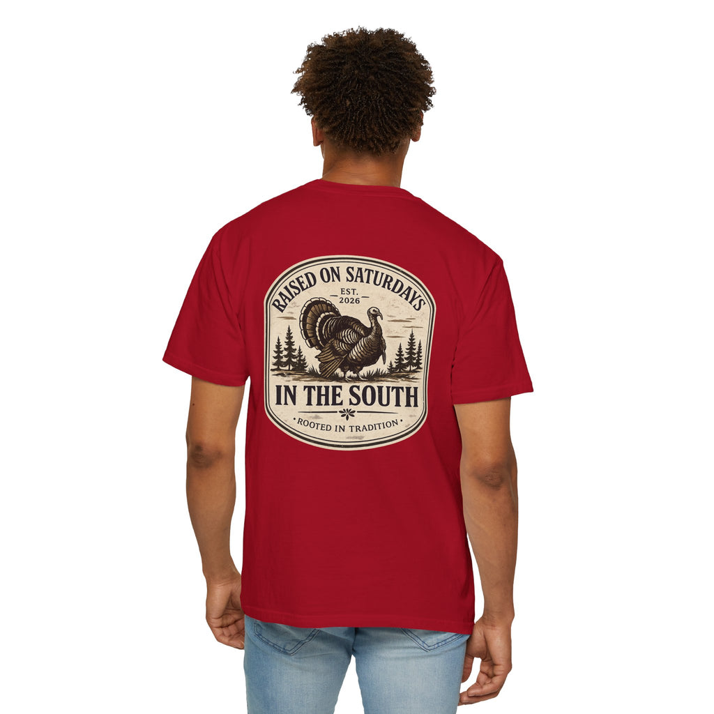 Raised On Saturdays In The South Southern Turkey Hunting T-Shirt