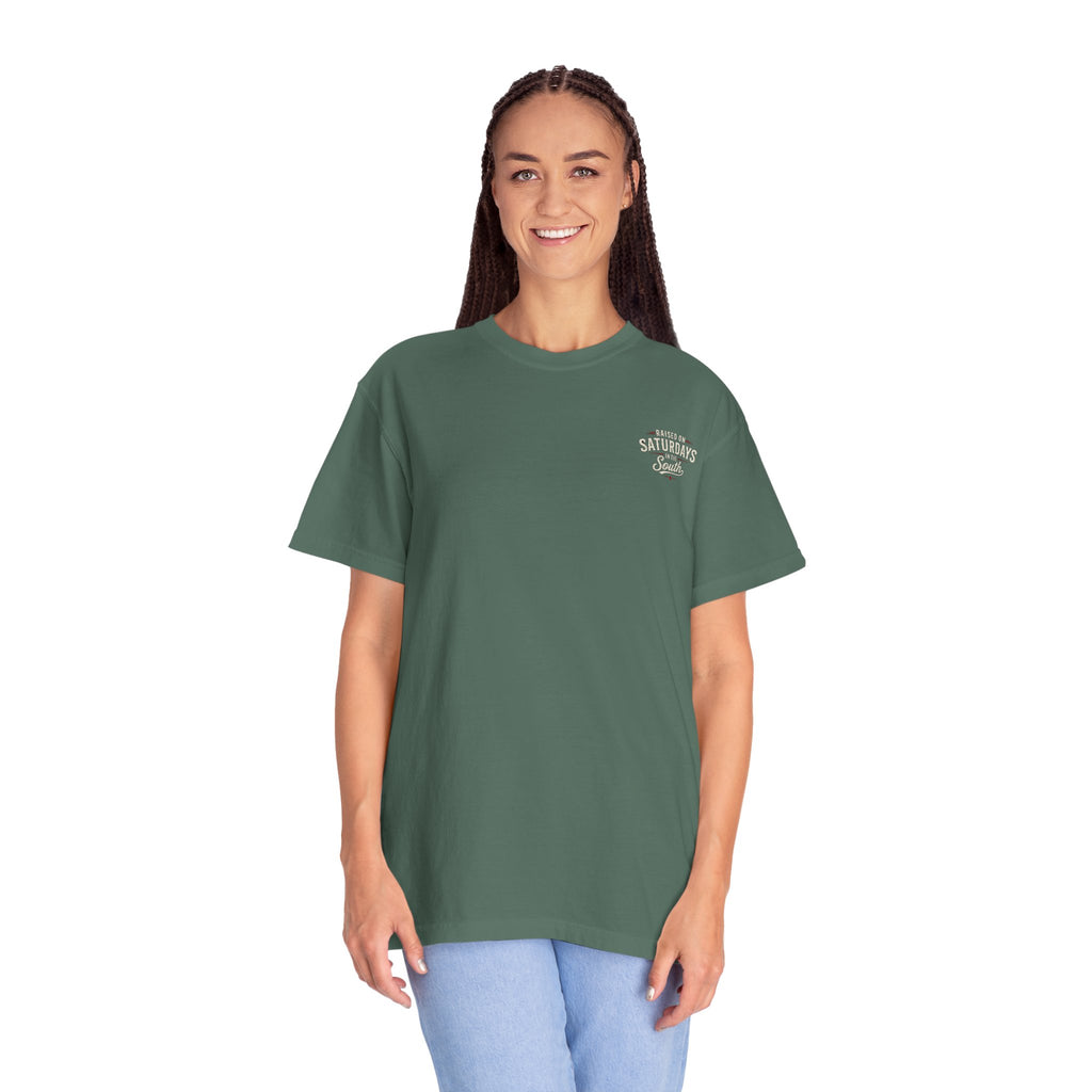 Raised On Saturdays In The South T-Shirt — Relaxing Saturday Morning In The Mountains