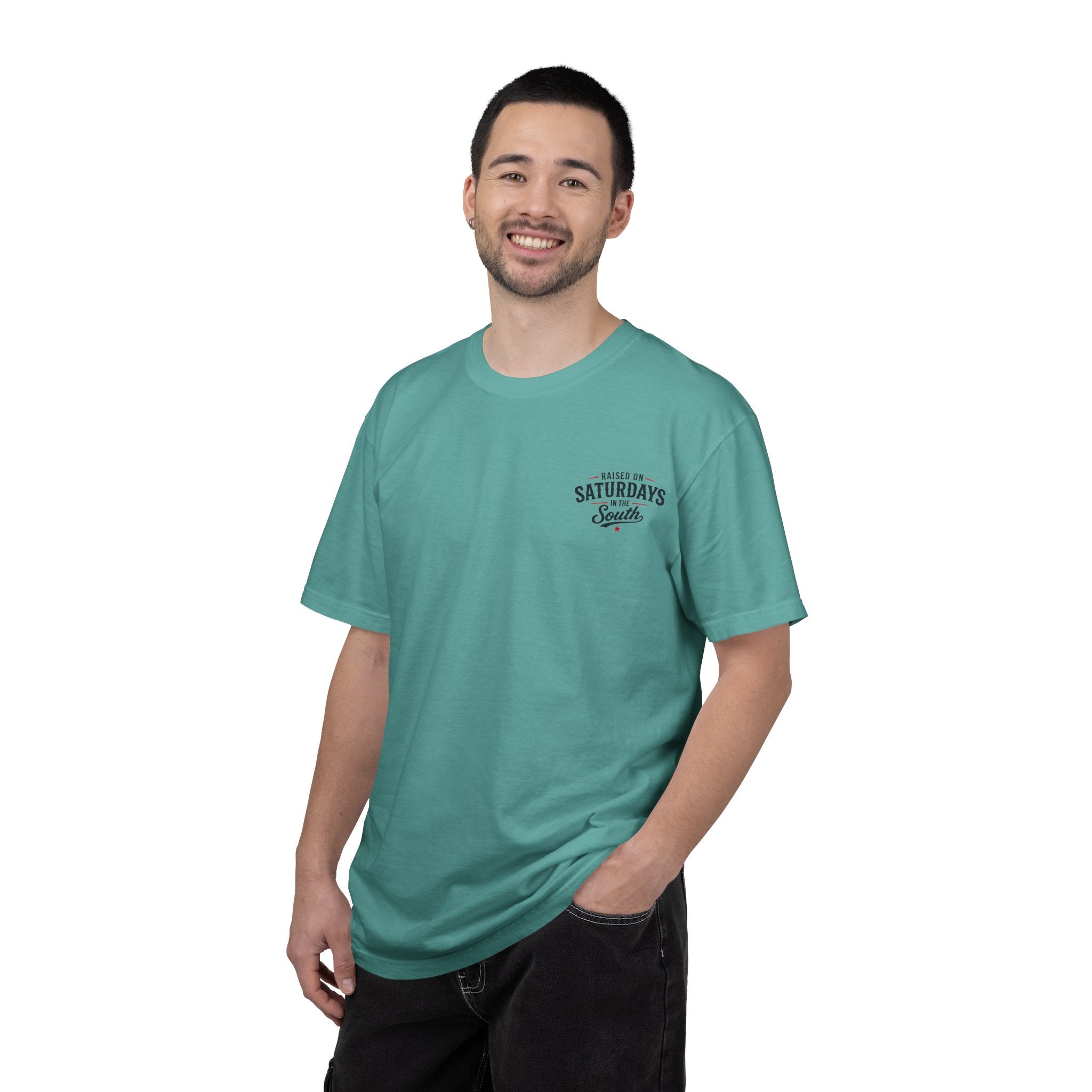 Raised On Saturdays In The South T-Shirt Boy Dad-"Daddy's Home"
