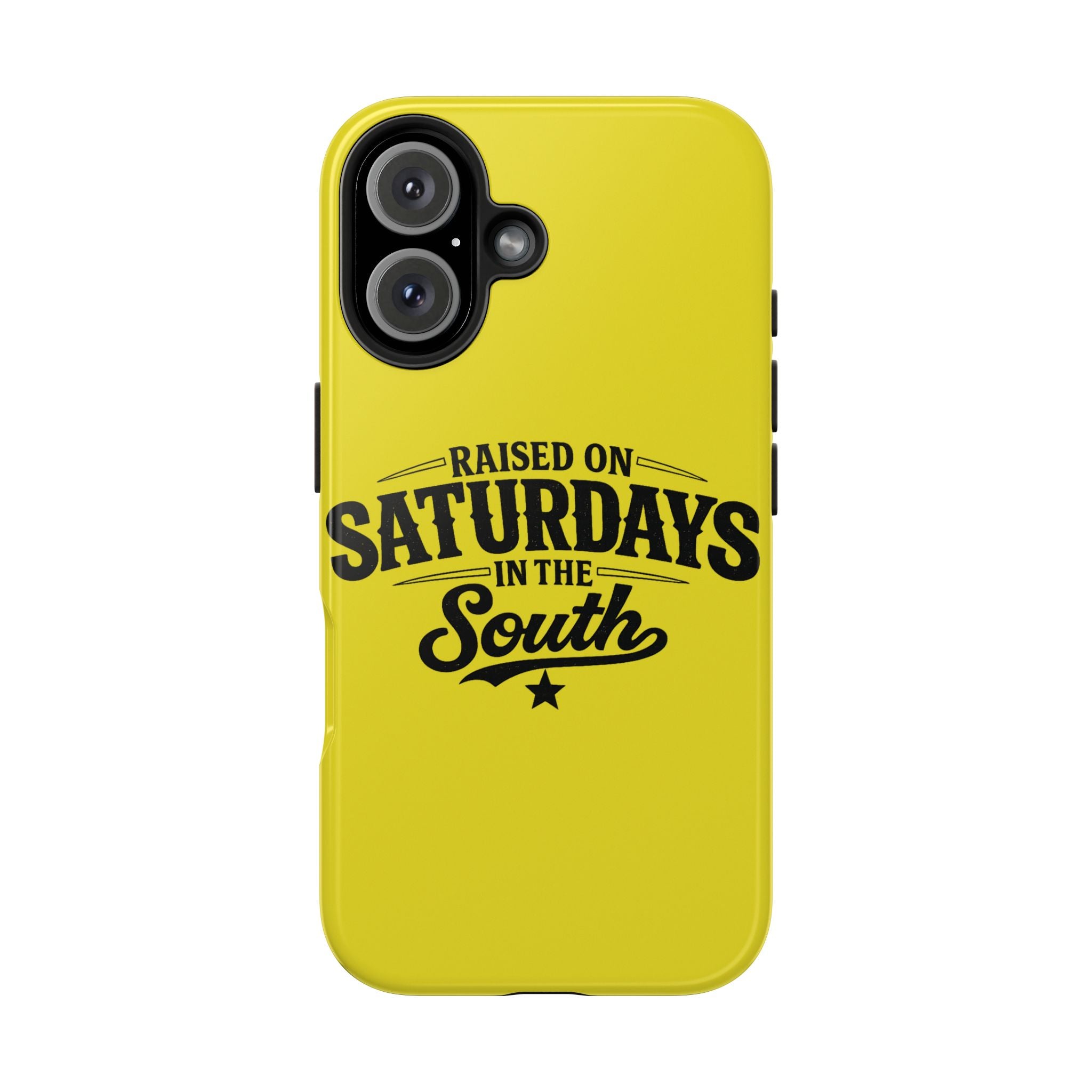 Raised On Saturdays In The South Phone Case-(yellow)