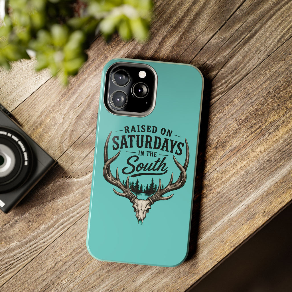 The Spreads Runs Deep In The Woods Phone Case-(blue)