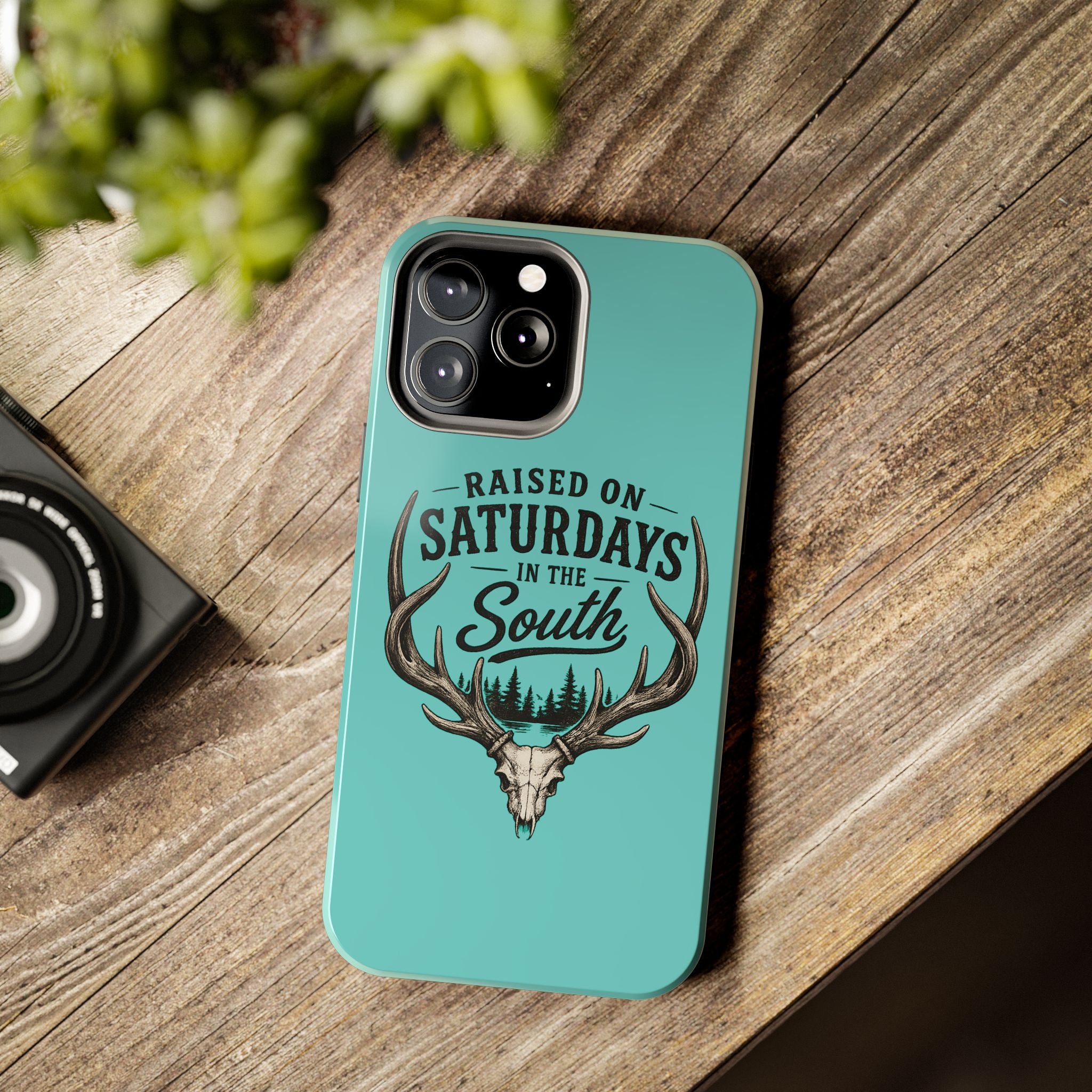 The Spreads Runs Deep In The Woods Phone Case-(blue)