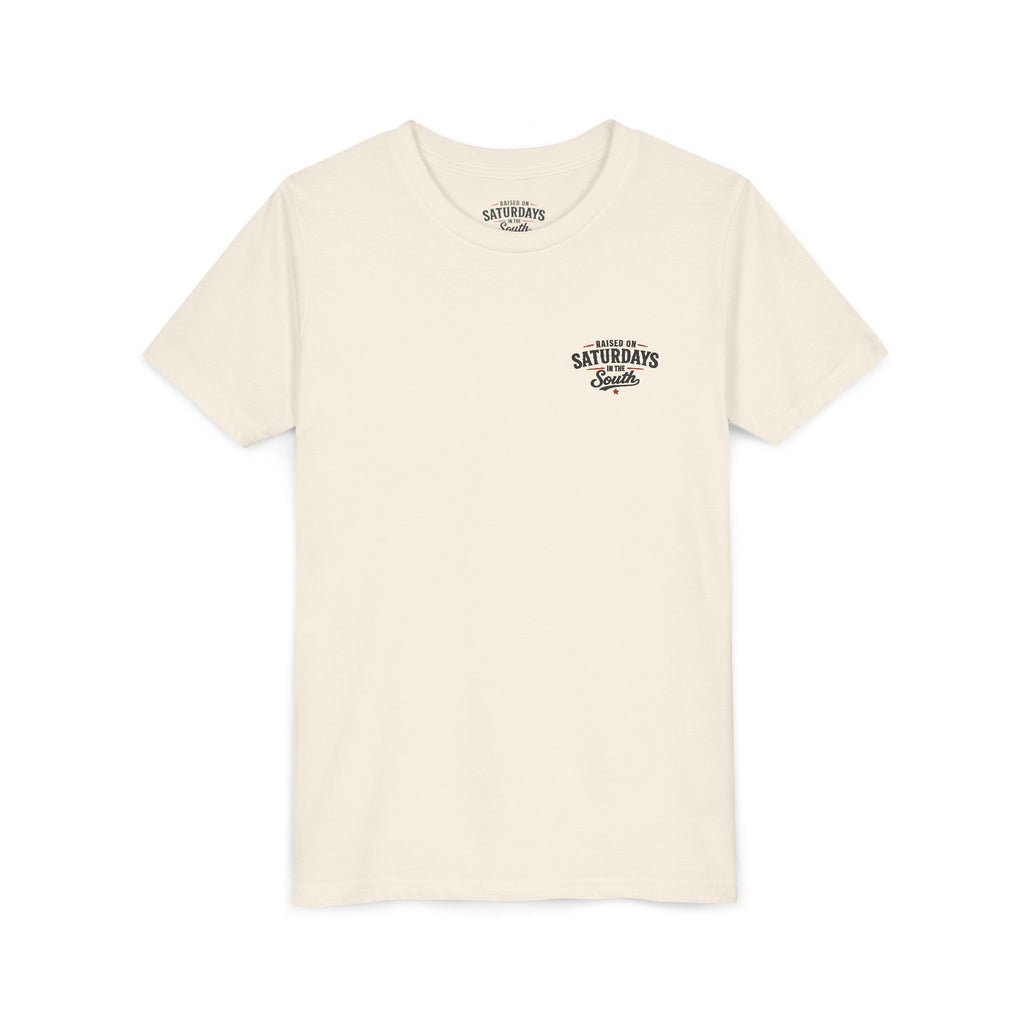 “Taught Southern Roots, Raised with Class and Cowgirl Boots” T-shirt