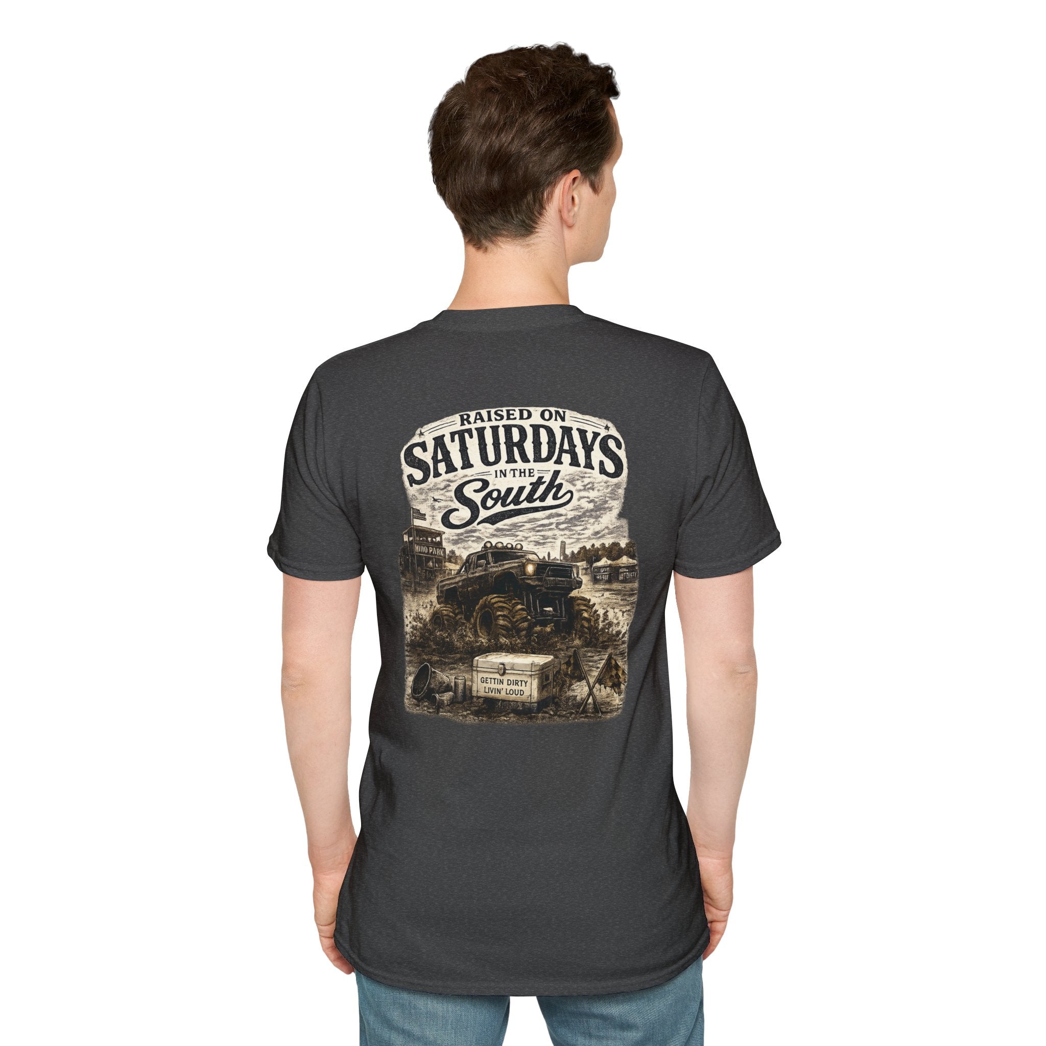 Raised On Saturdays In The South Vintage T-Shirt- Mud Park Saturdays
