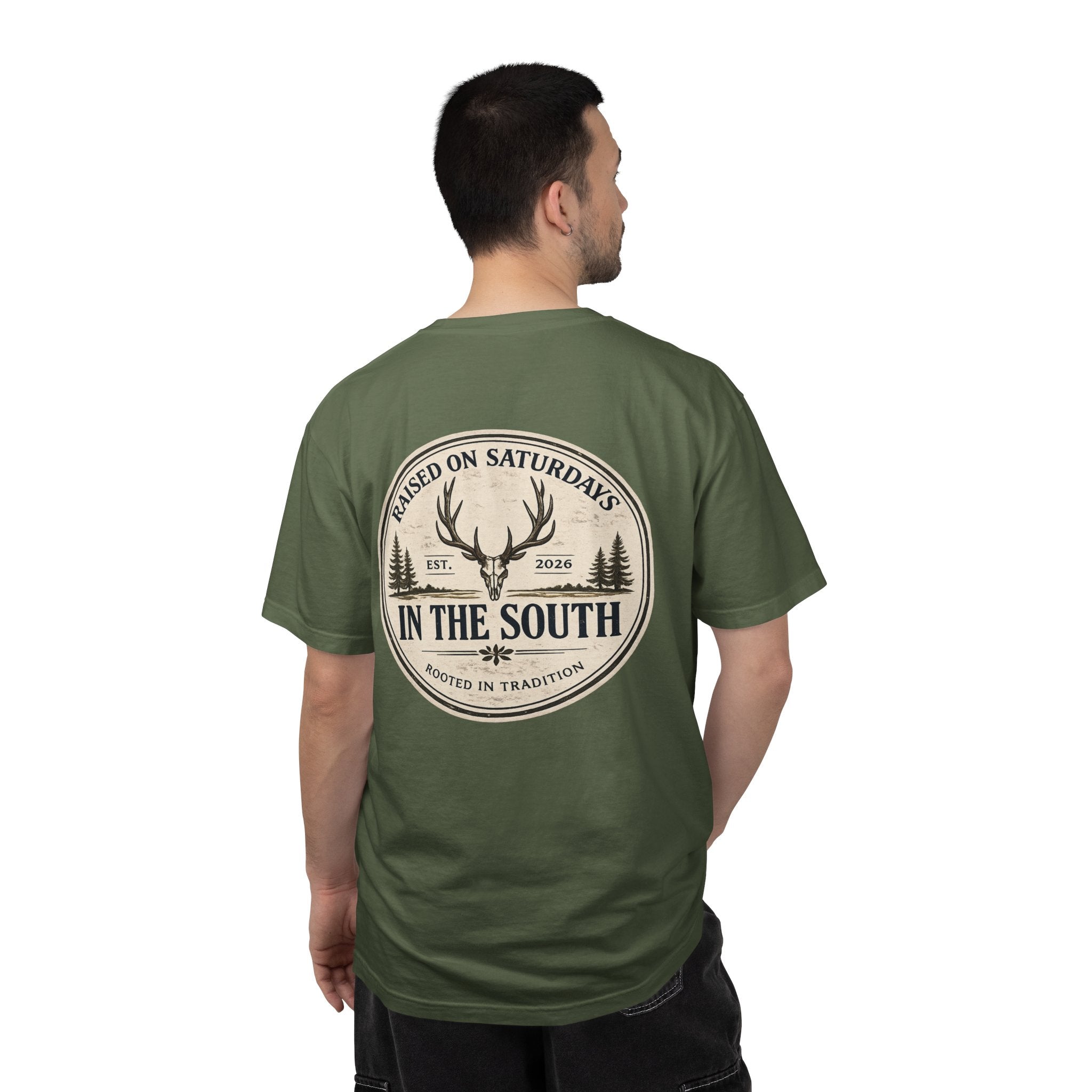 Raised On Saturdays In The South Classic T-Shirt — Deer Season