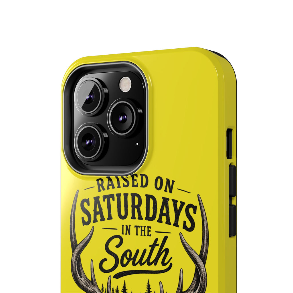 Raised On Saturdays In The South Phone Case-Spread Runs Deep In The Woods-(yellow)
