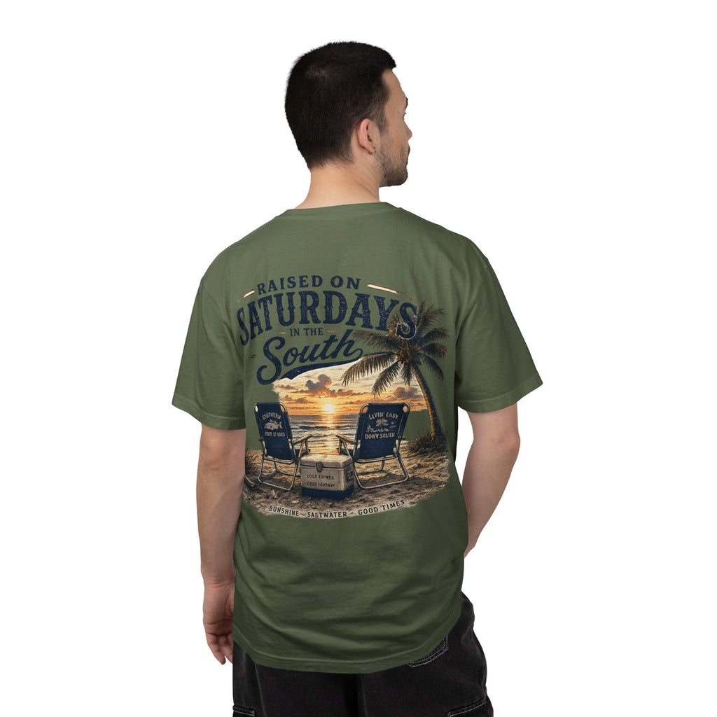 Raised On Saturdays In The South T-Shirt — Beachin It On Summer Saturdays