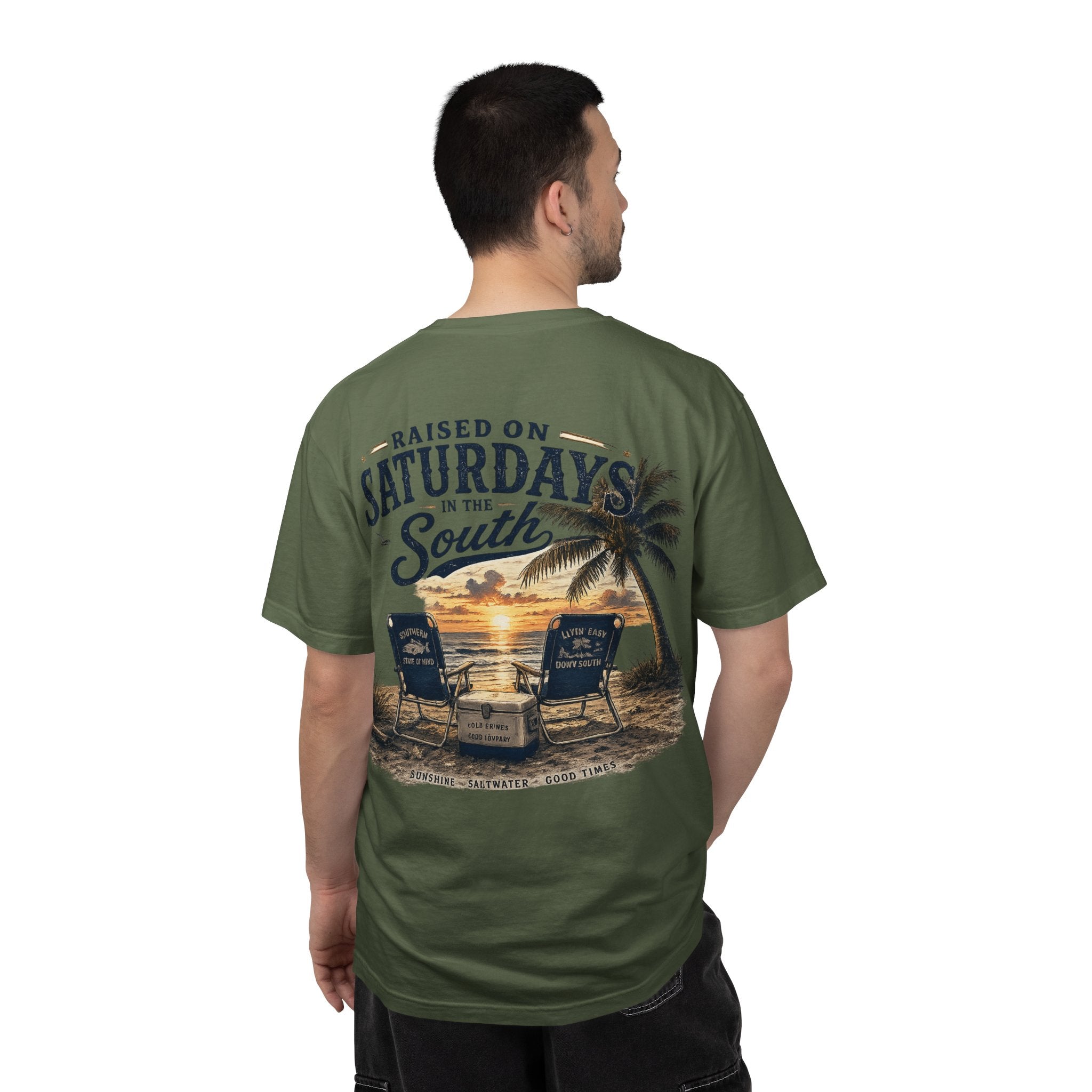 Raised On Saturdays In The South T-Shirt — Beachin It On Summer Saturdays
