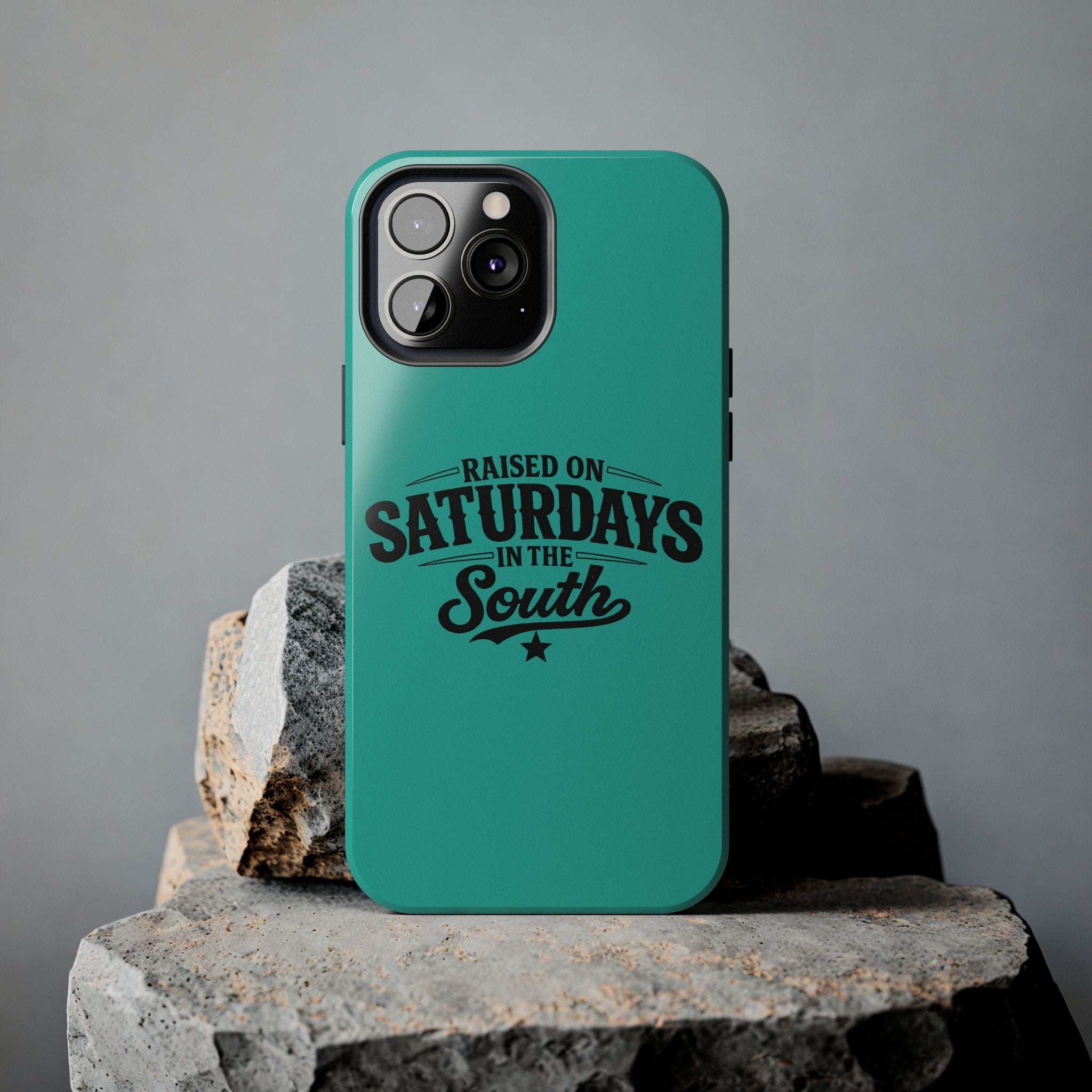 Raised On Saturdays In The South Phone Case-(blue)