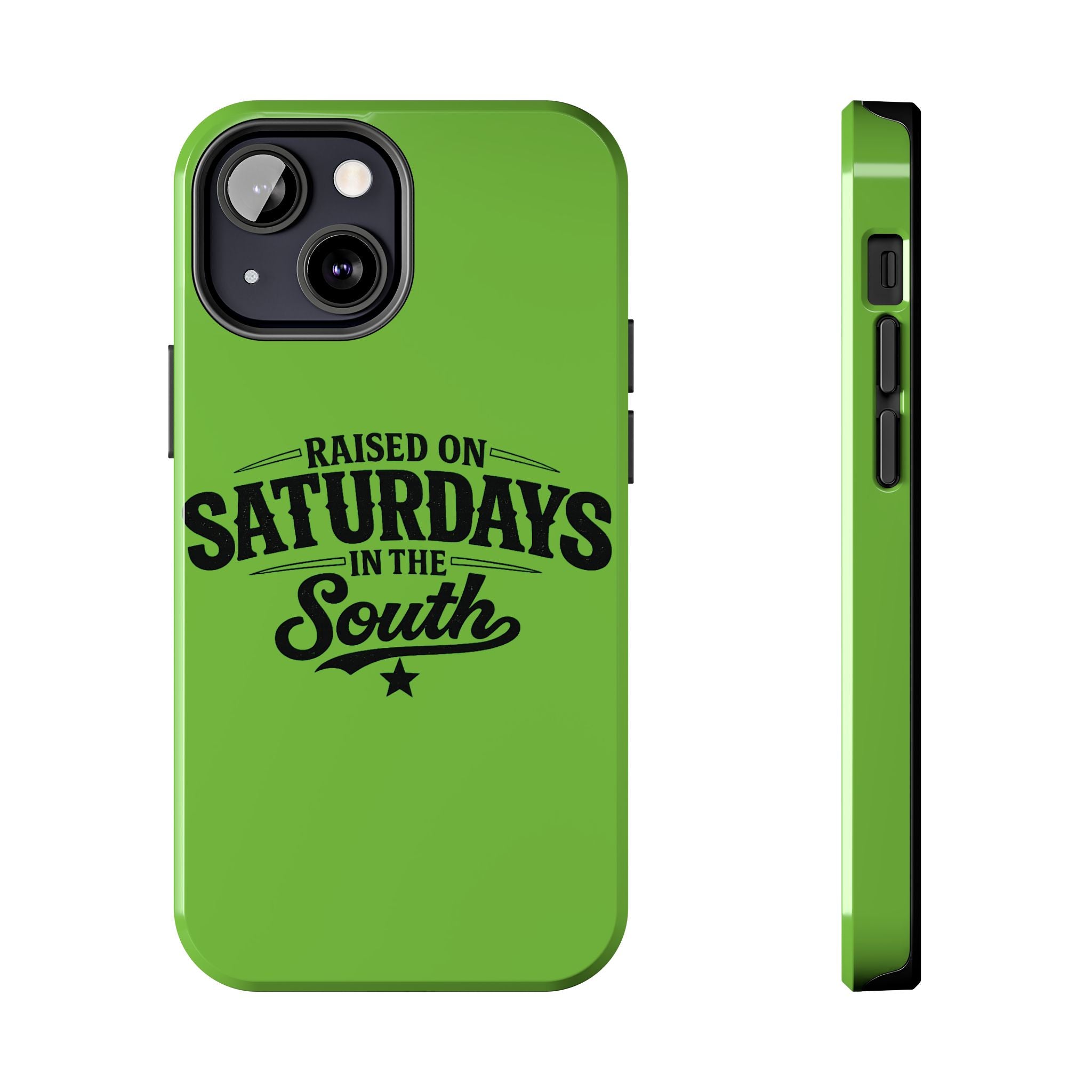 Raised On Saturdays In The South Phone Case-(green)