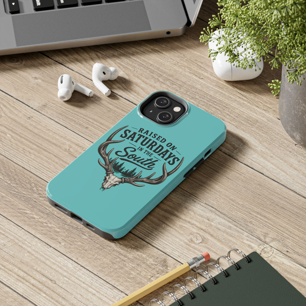 The Spreads Runs Deep In The Woods Phone Case-(blue)