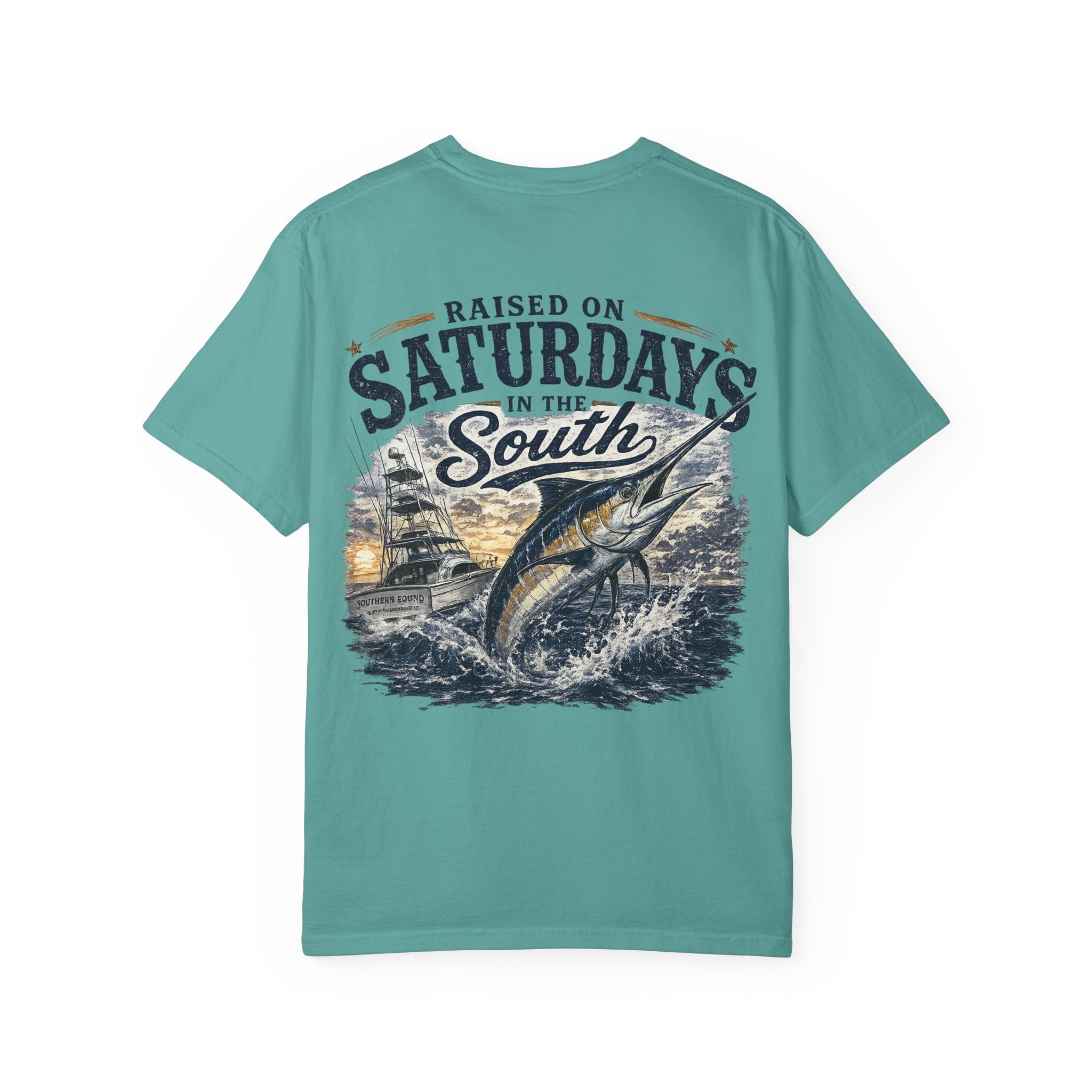 Raised On Saturdays In The South T-Shirt-Deep Sea Saturdays
