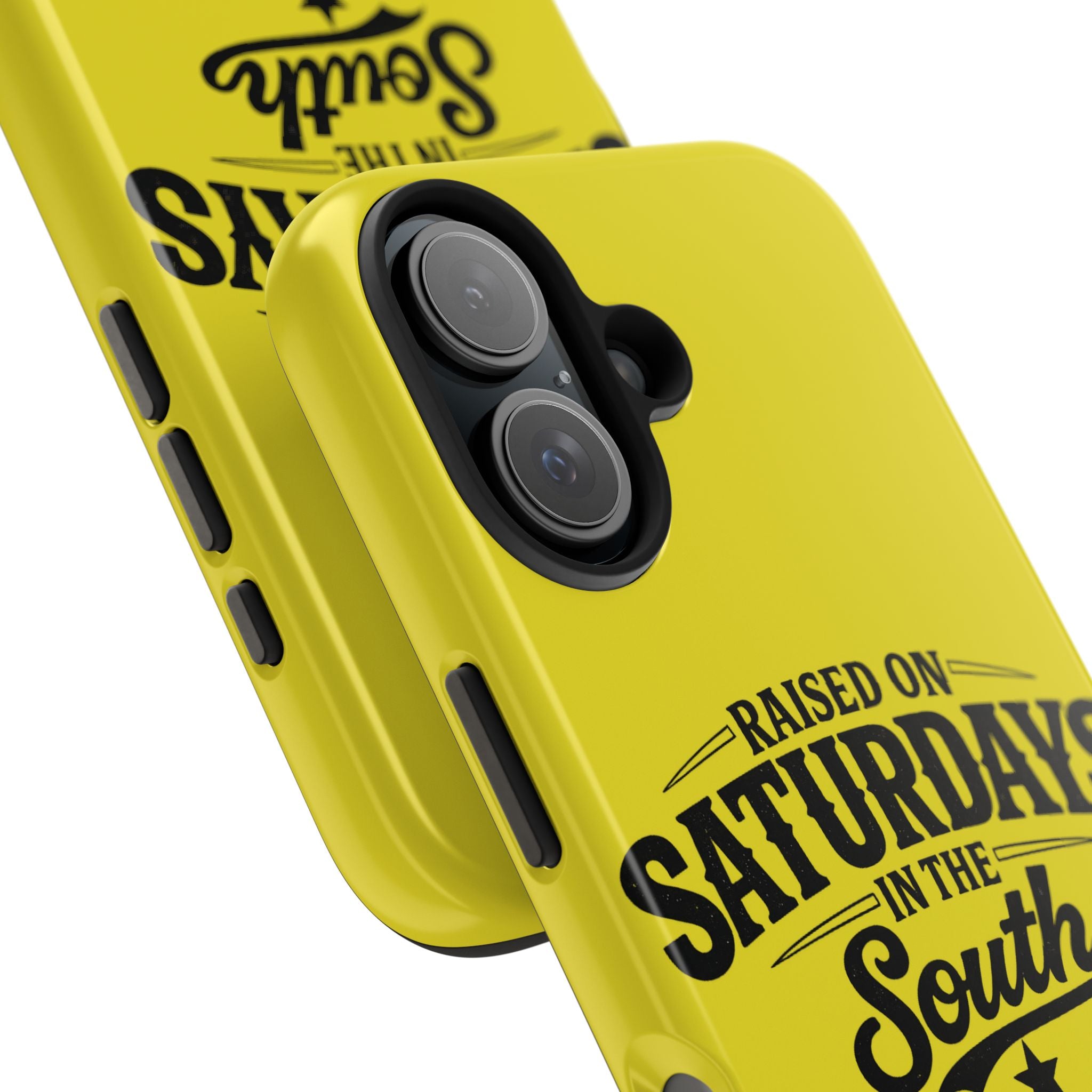 Raised On Saturdays In The South Phone Case-(yellow)