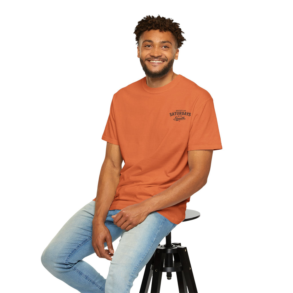 Raised On Saturdays In The South T‑Shirt — Good Riding Buddies Men's