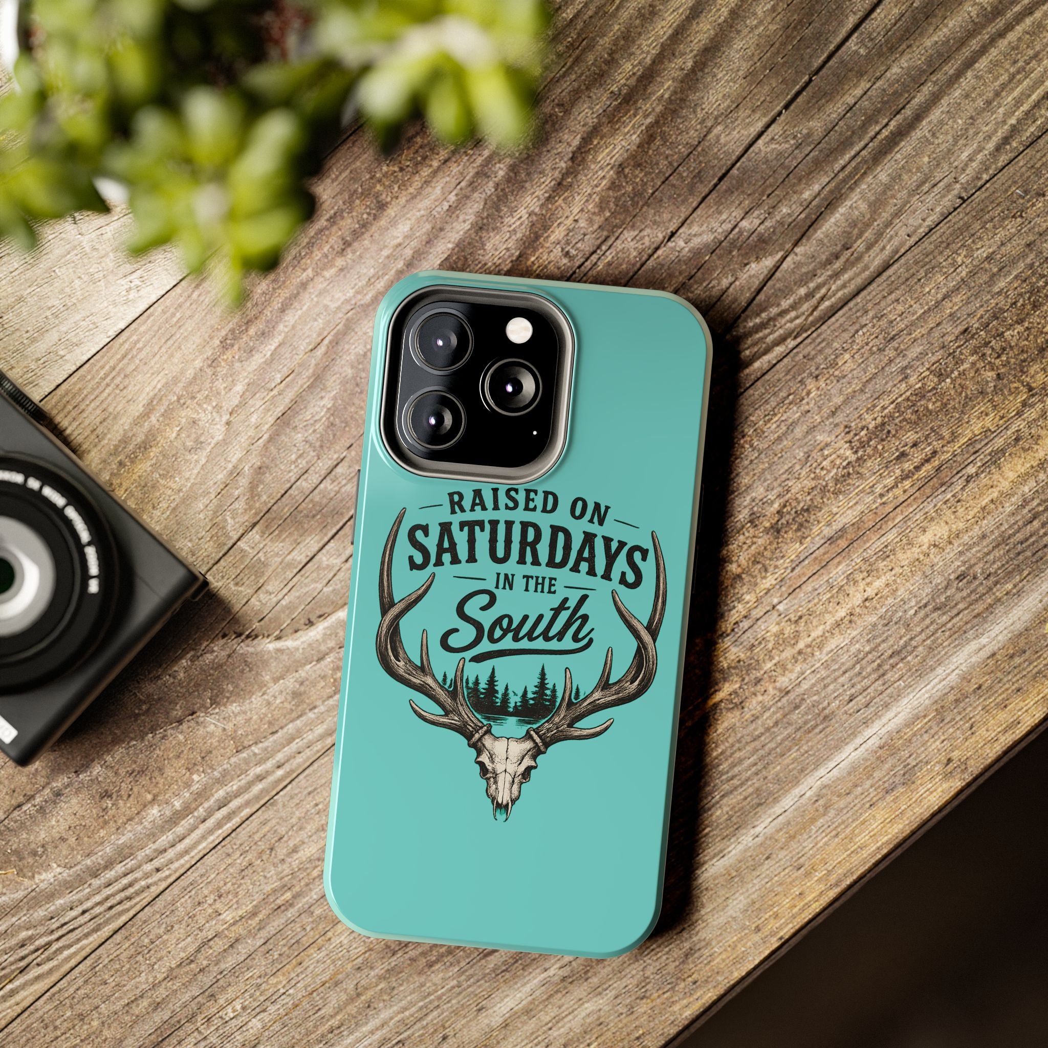 The Spreads Runs Deep In The Woods Phone Case-(blue)
