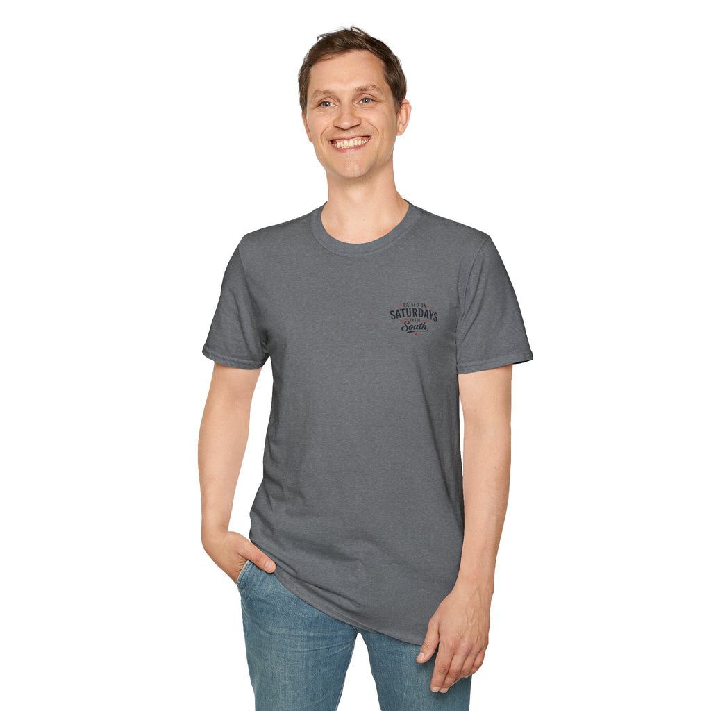Raised On Saturdays In The South Vintage T-Shirt-Girl Dad Fishing Buddy-Father's Day Collection