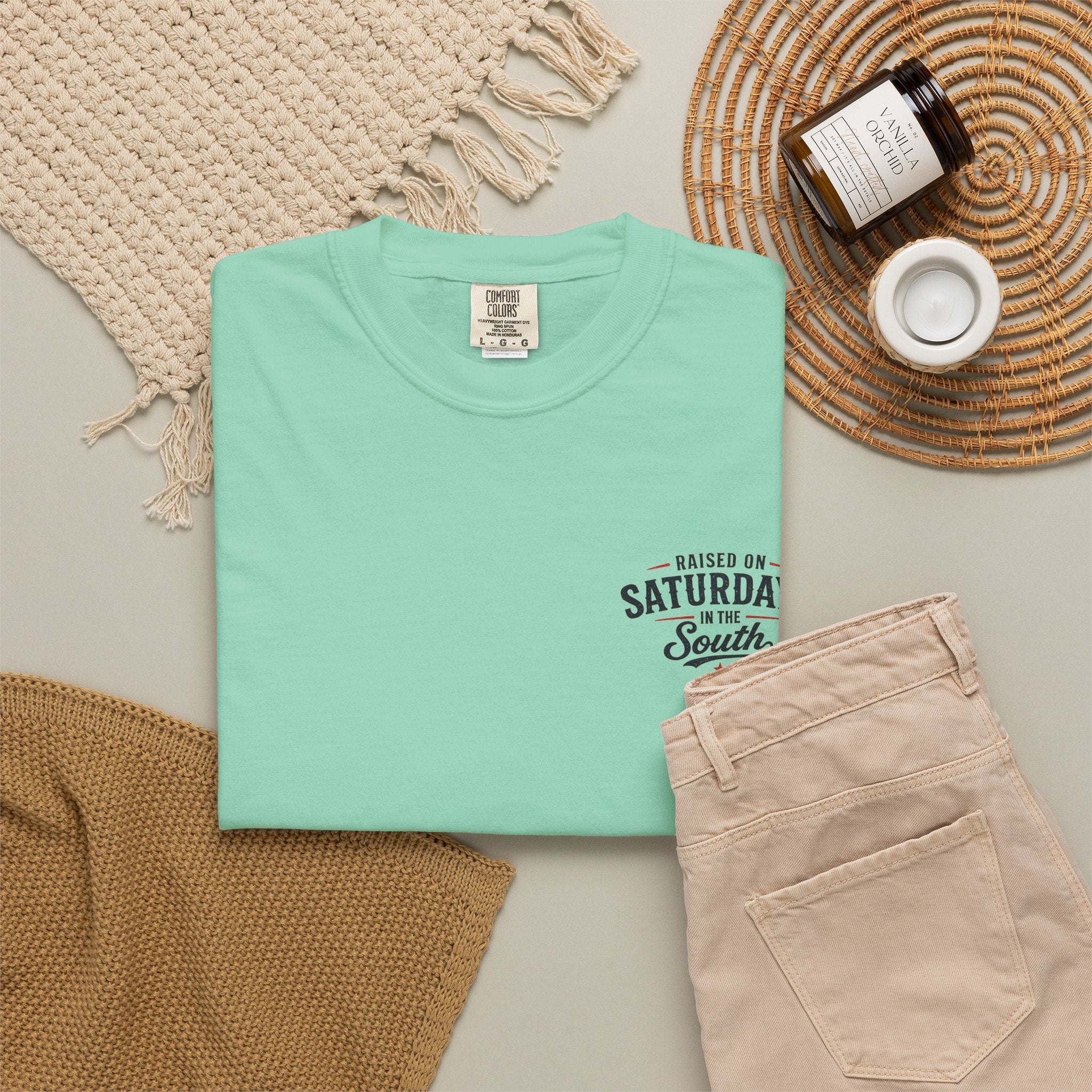 Raised On Saturdays In The South T-Shirt-Deep Sea Saturdays