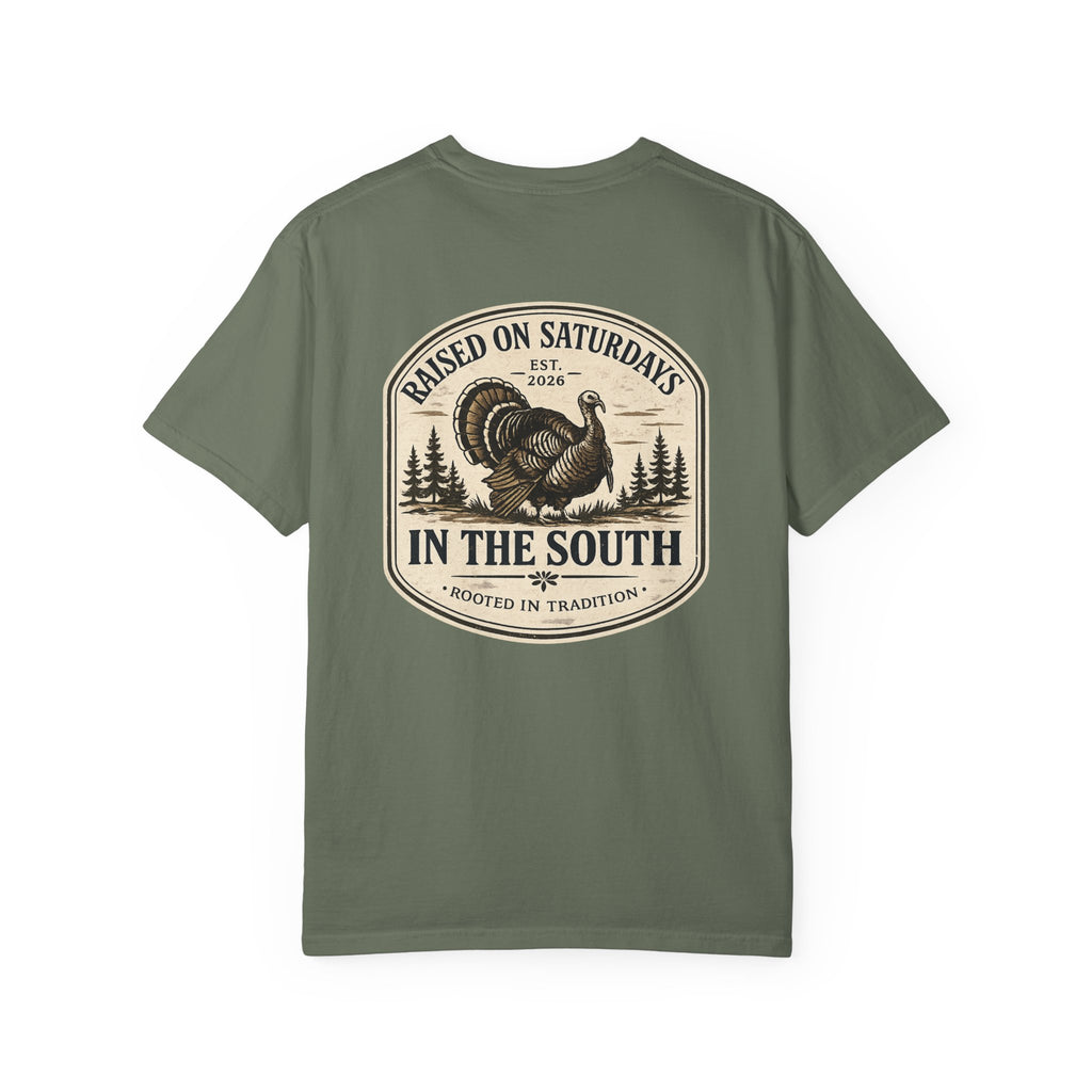 Raised On Saturdays In The South Southern Turkey Hunting T-Shirt