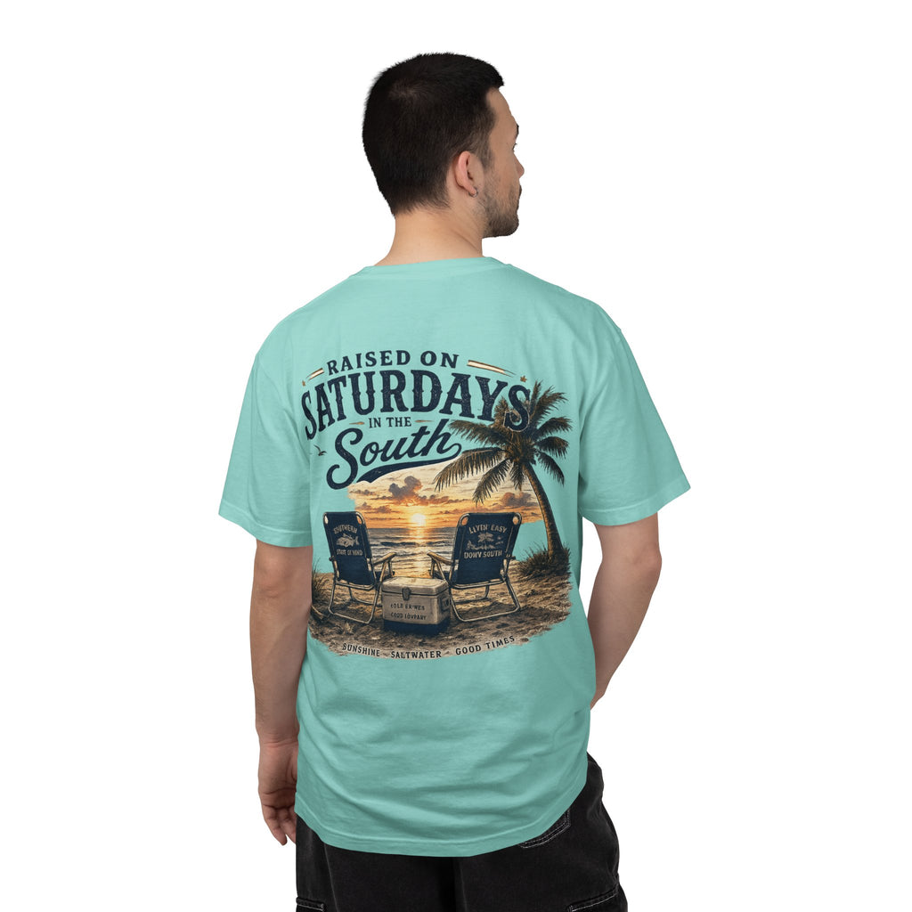 Raised On Saturdays In The South T-Shirt — Beachin It On Summer Saturdays