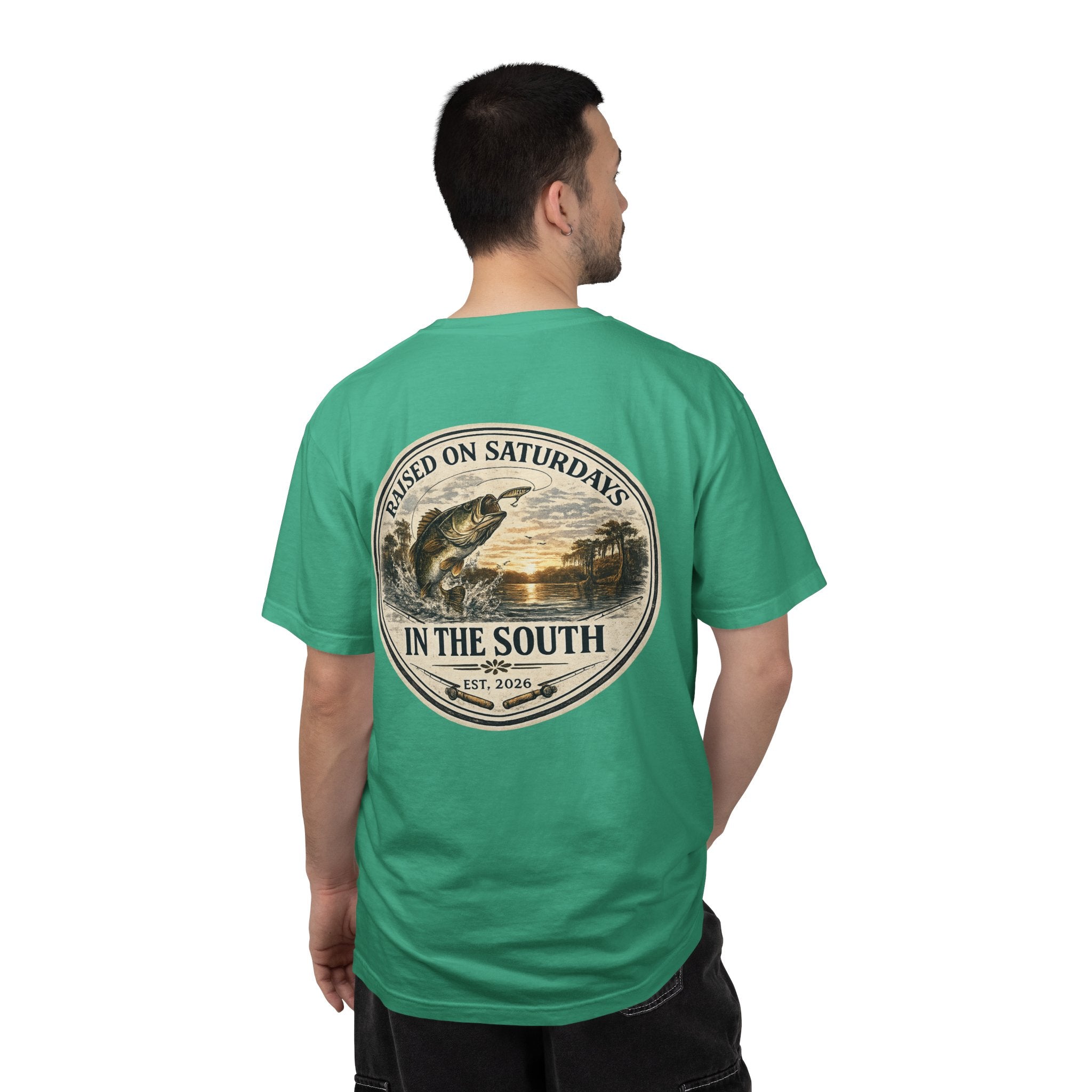Raised On Saturdays In The South Classic T-Shirt- Fishin Season