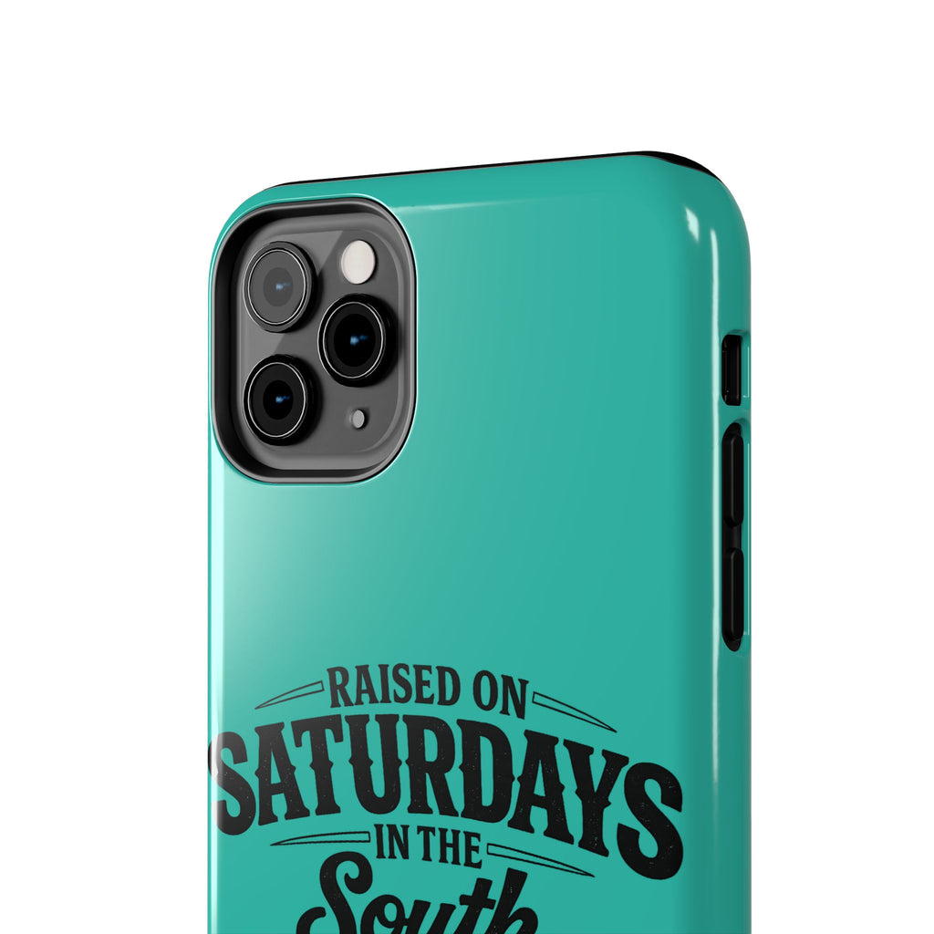 Raised On Saturdays In The South Phone Case-(blue)