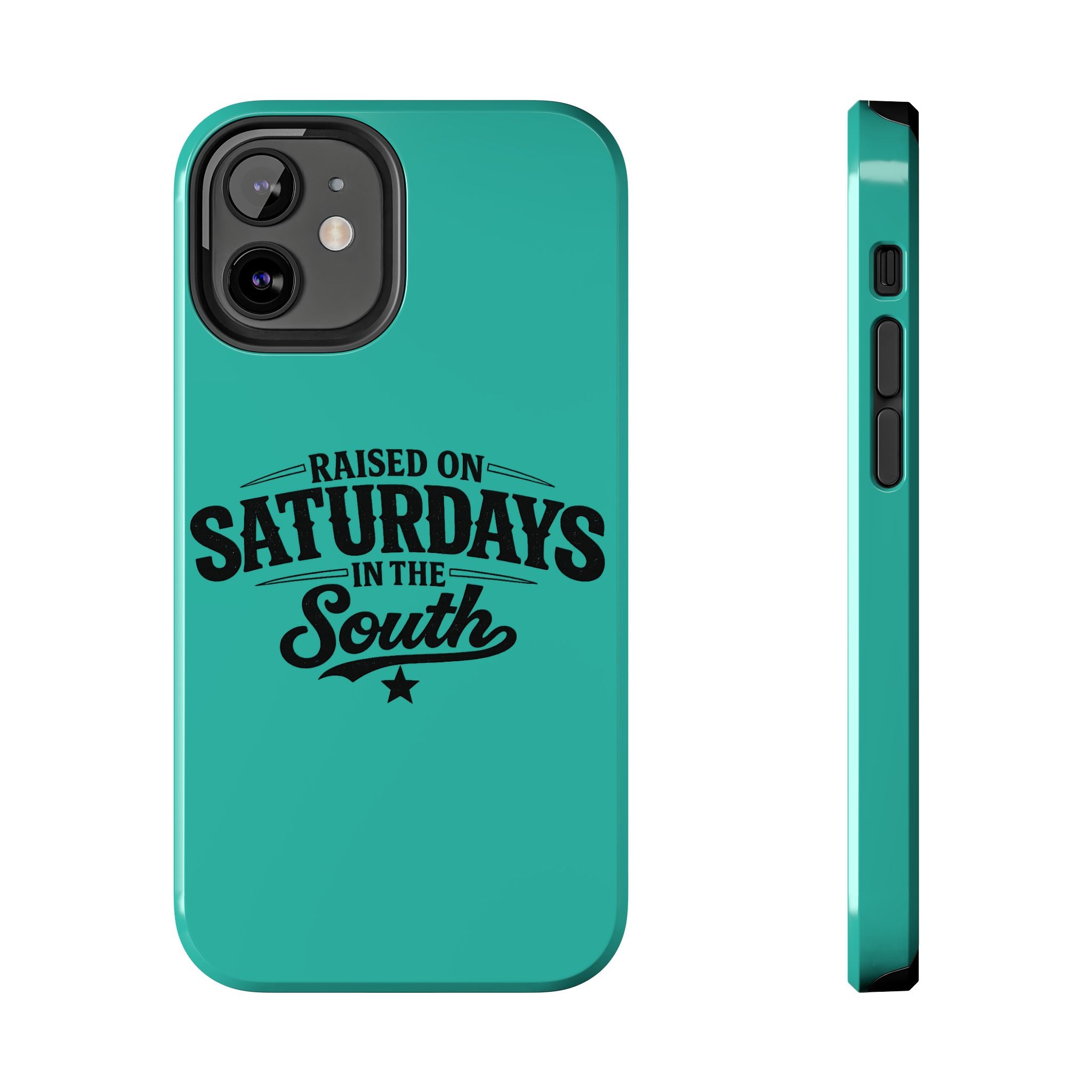 Raised On Saturdays In The South Phone Case-(blue)
