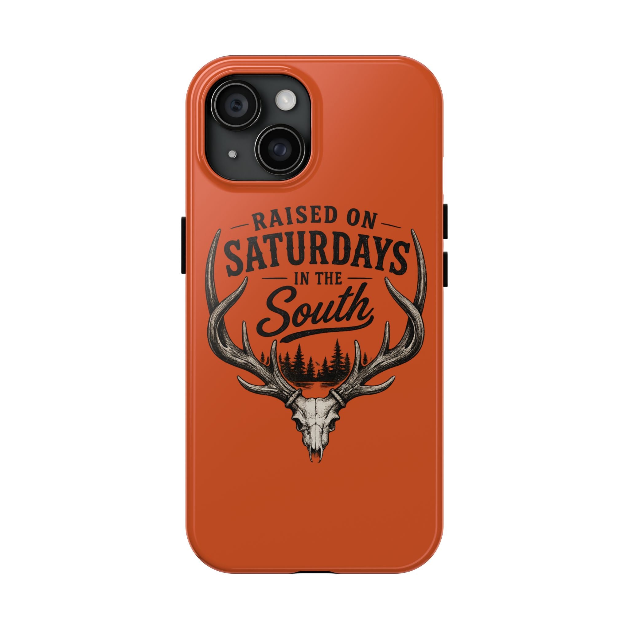 Raised On Saturdays In The South Phone Case-Spread Runs Deep In The Woods-(orange)