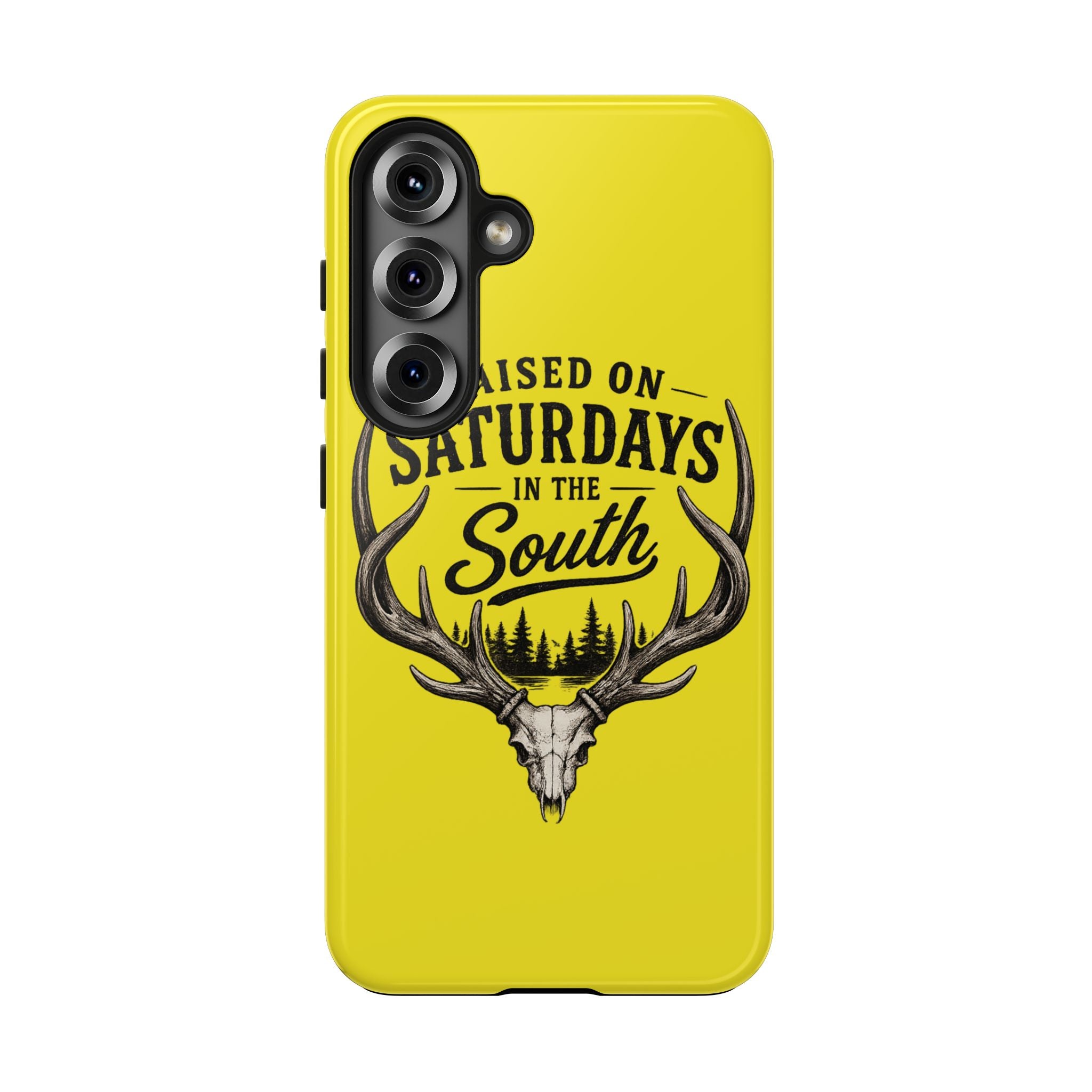 Raised On Saturdays In The South Phone Case-Spread Runs Deep In The Woods-(yellow)