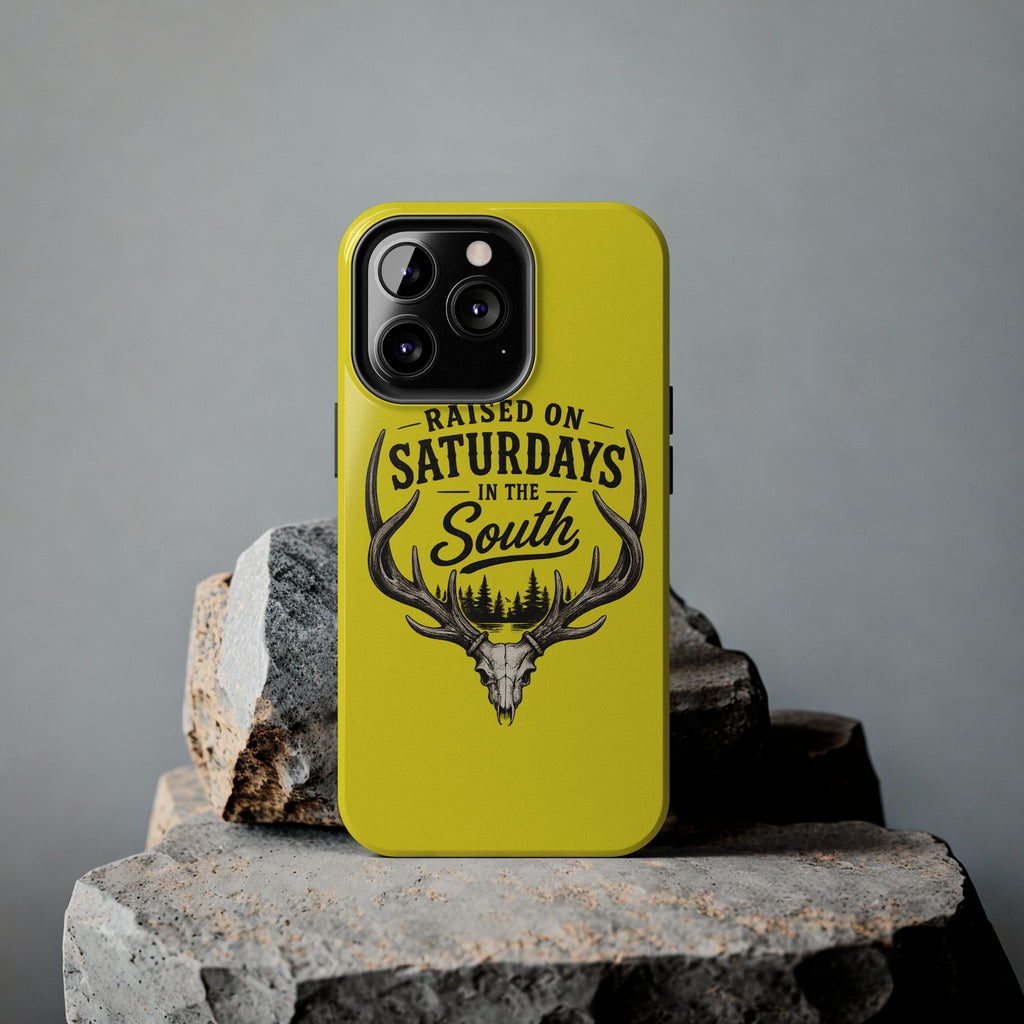 Raised On Saturdays In The South Phone Case-Spread Runs Deep In The Woods-(yellow)