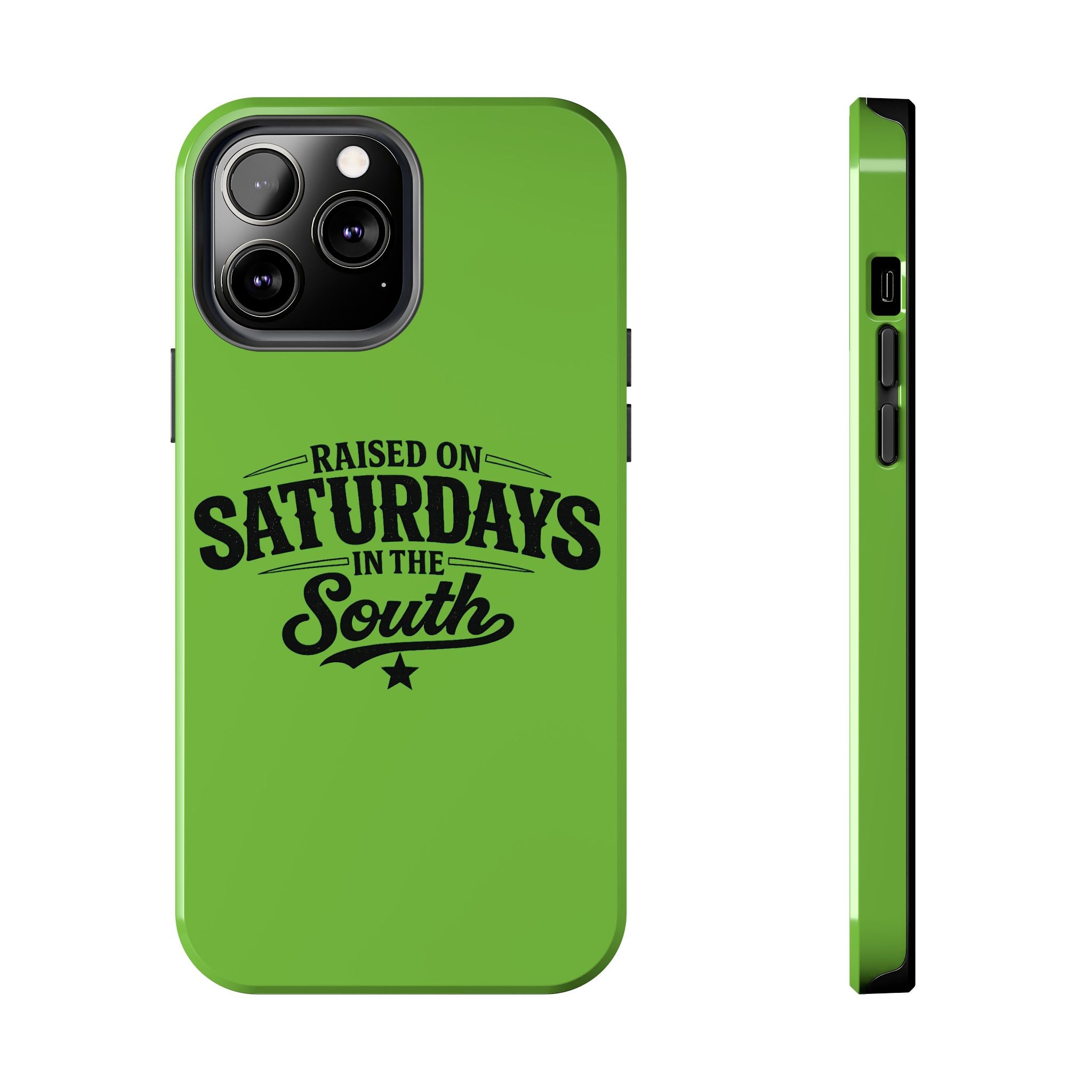 Raised On Saturdays In The South Phone Case-(green)