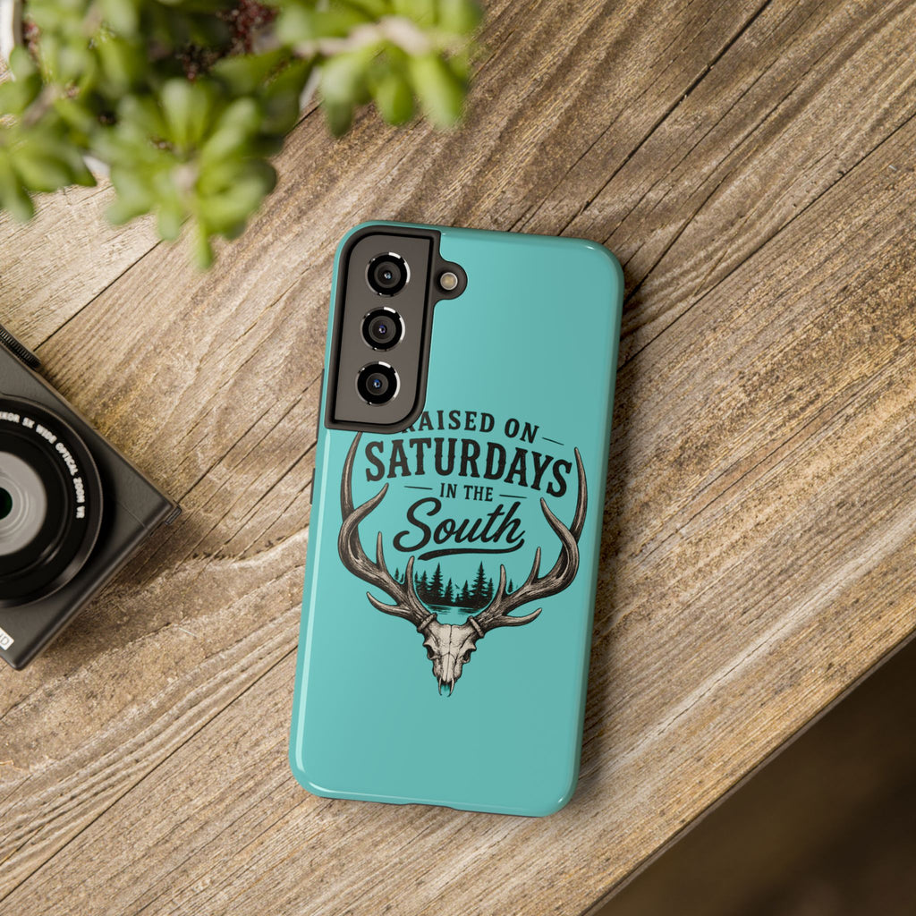 The Spreads Runs Deep In The Woods Phone Case-(blue)