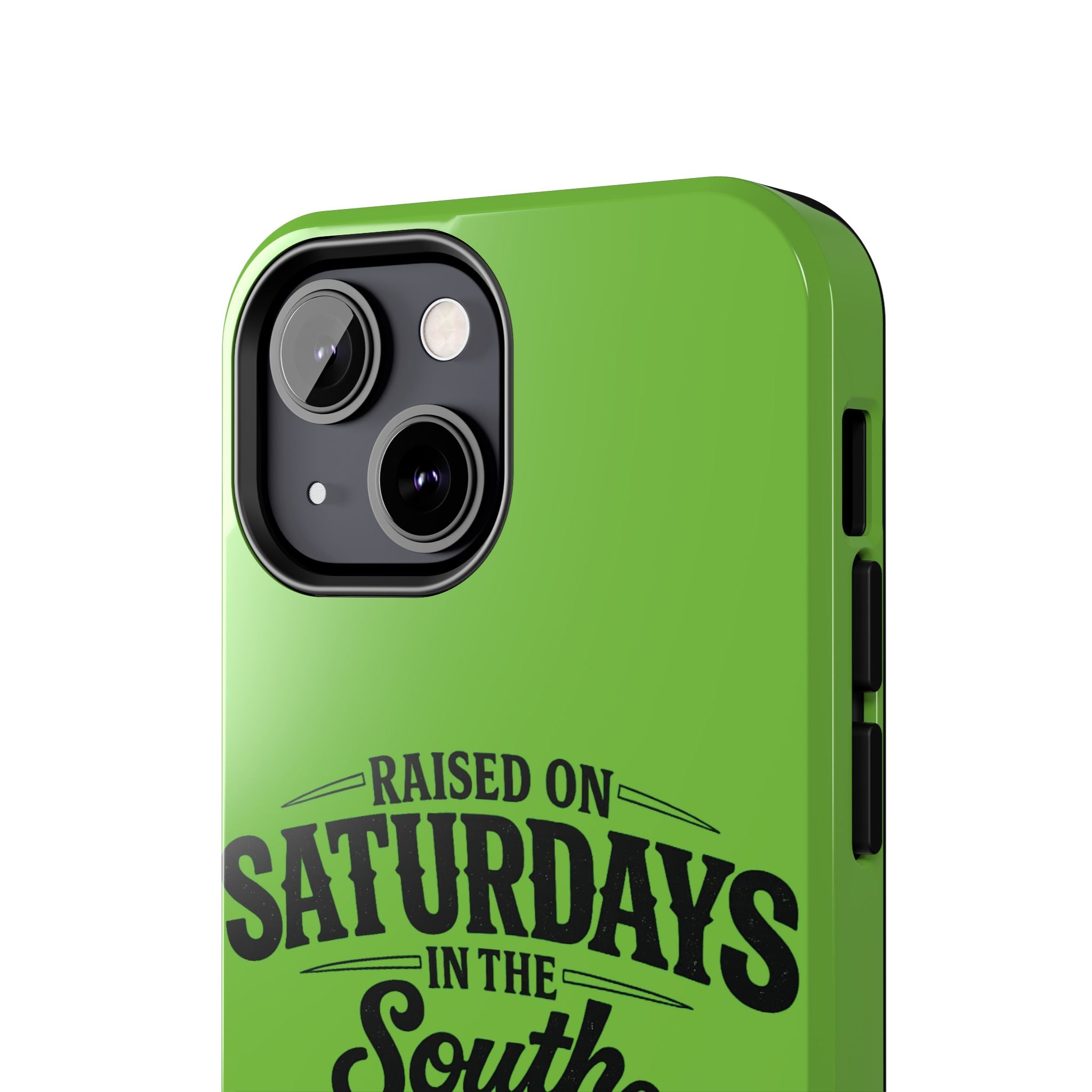 Raised On Saturdays In The South Phone Case-(green)