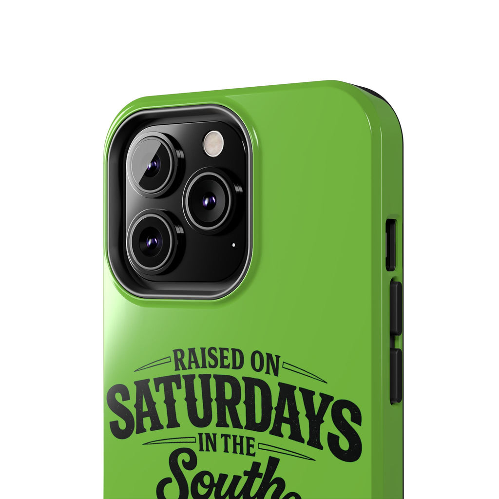 Raised On Saturdays In The South Phone Case-(green)