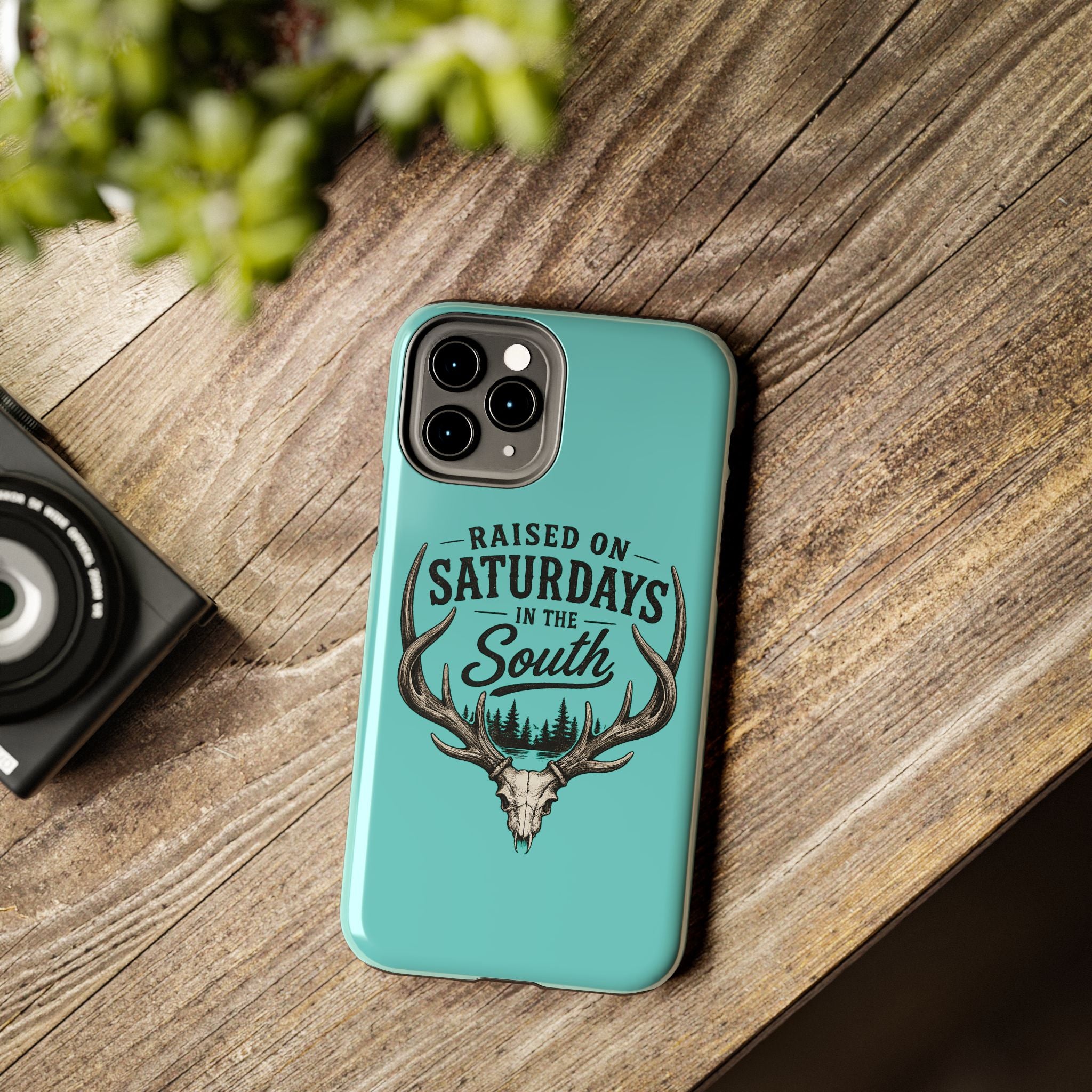 The Spreads Runs Deep In The Woods Phone Case-(blue)