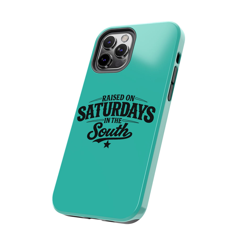 Raised On Saturdays In The South Phone Case-(blue)